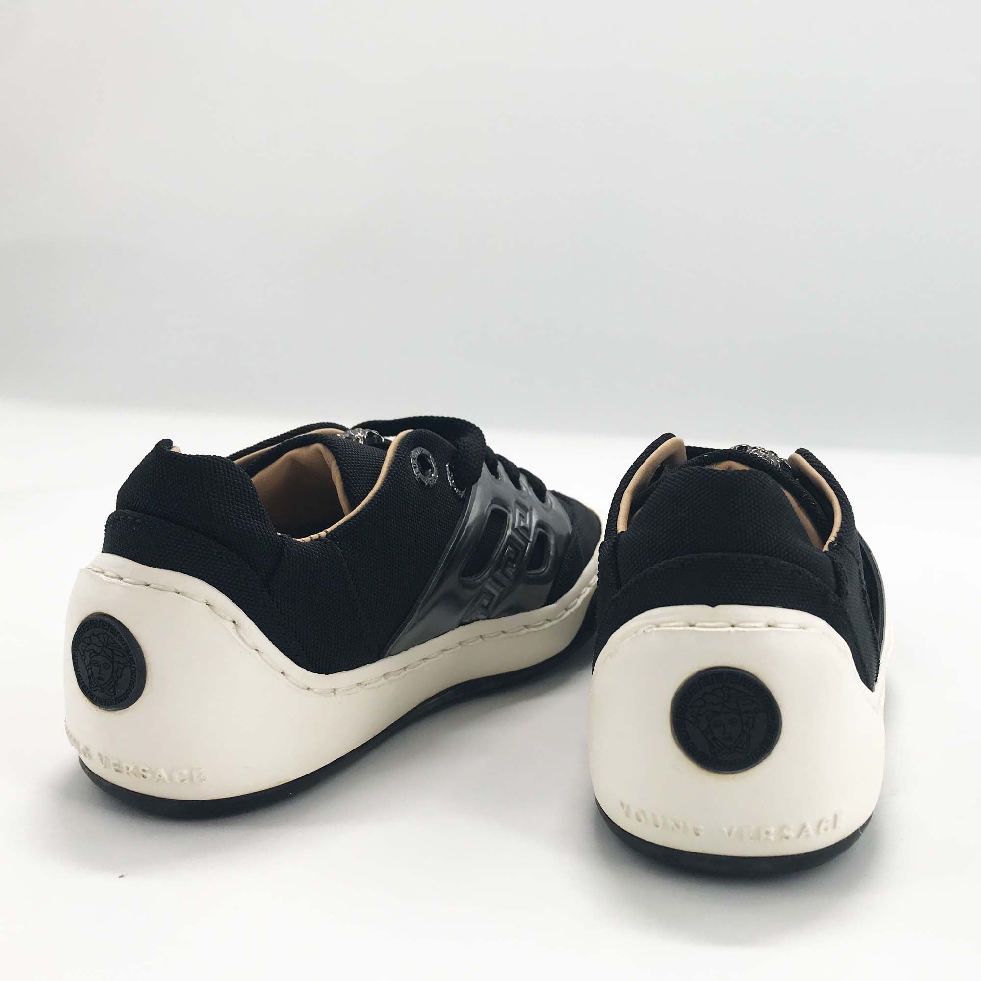 Boys & Girls Black Low Trainers