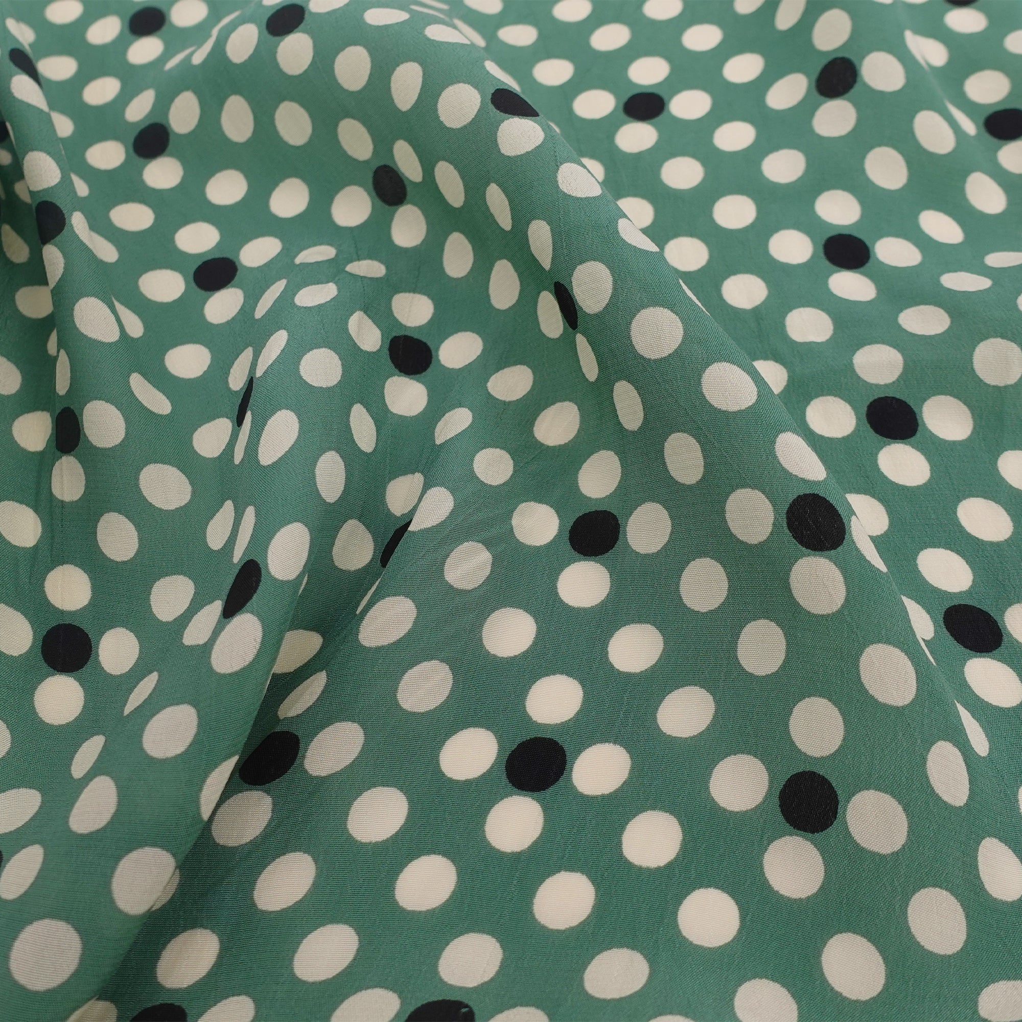 Girls Green Dots Scarf