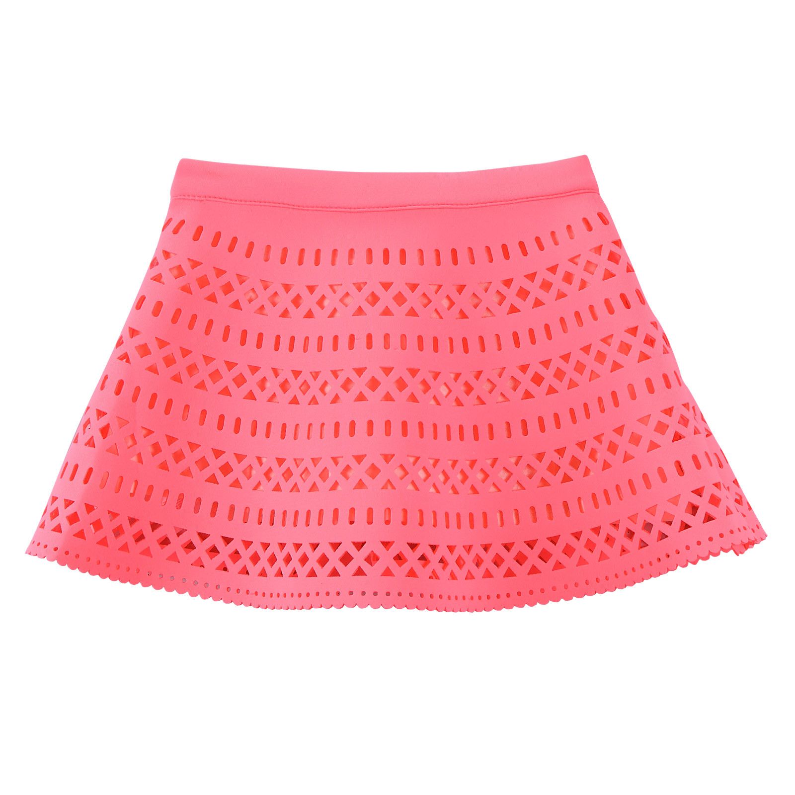Girls Light Pink Hollow Skirt With Cotton Lining - CÉMAROSE | Children's Fashion Store - 2