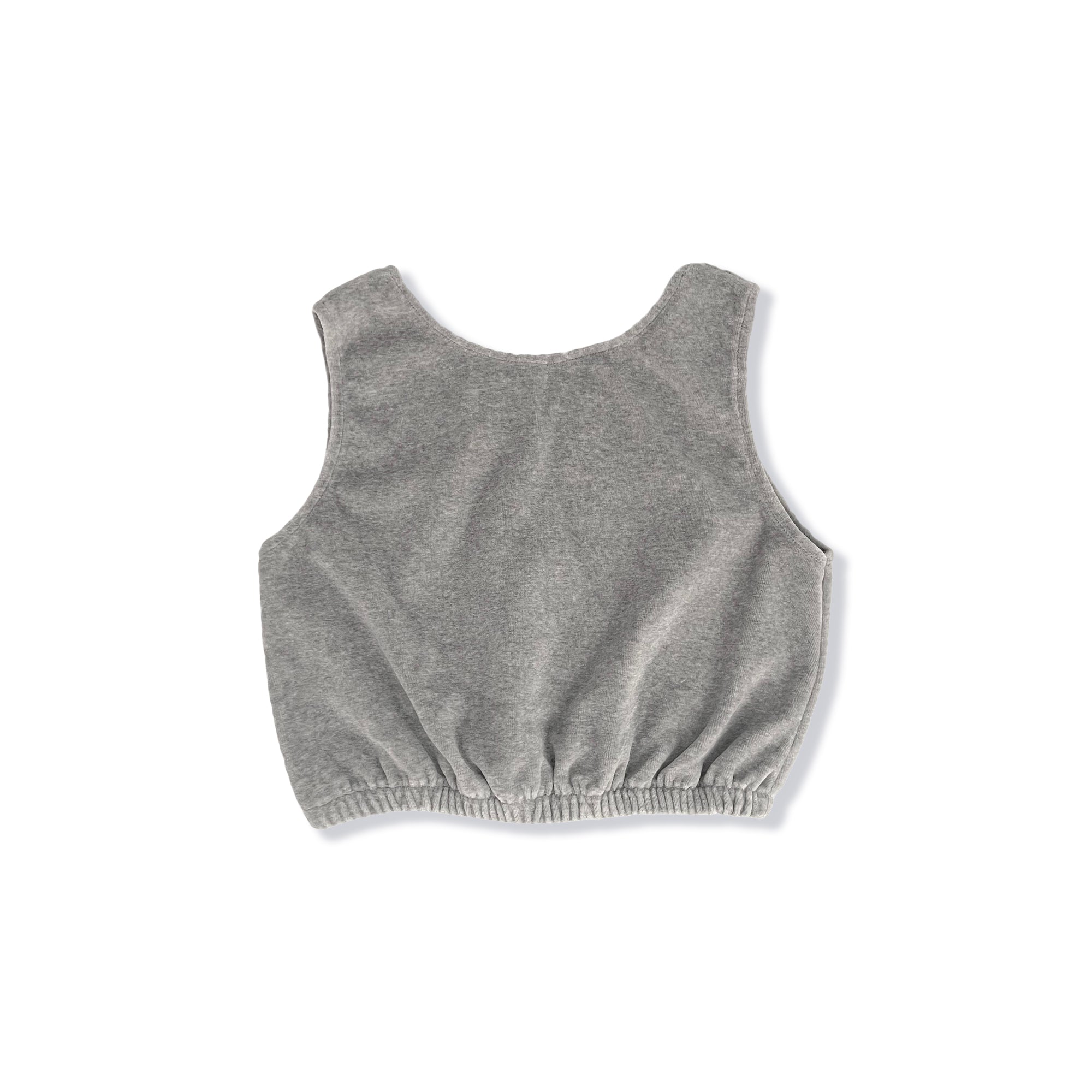 Girls Grey Logo Vest