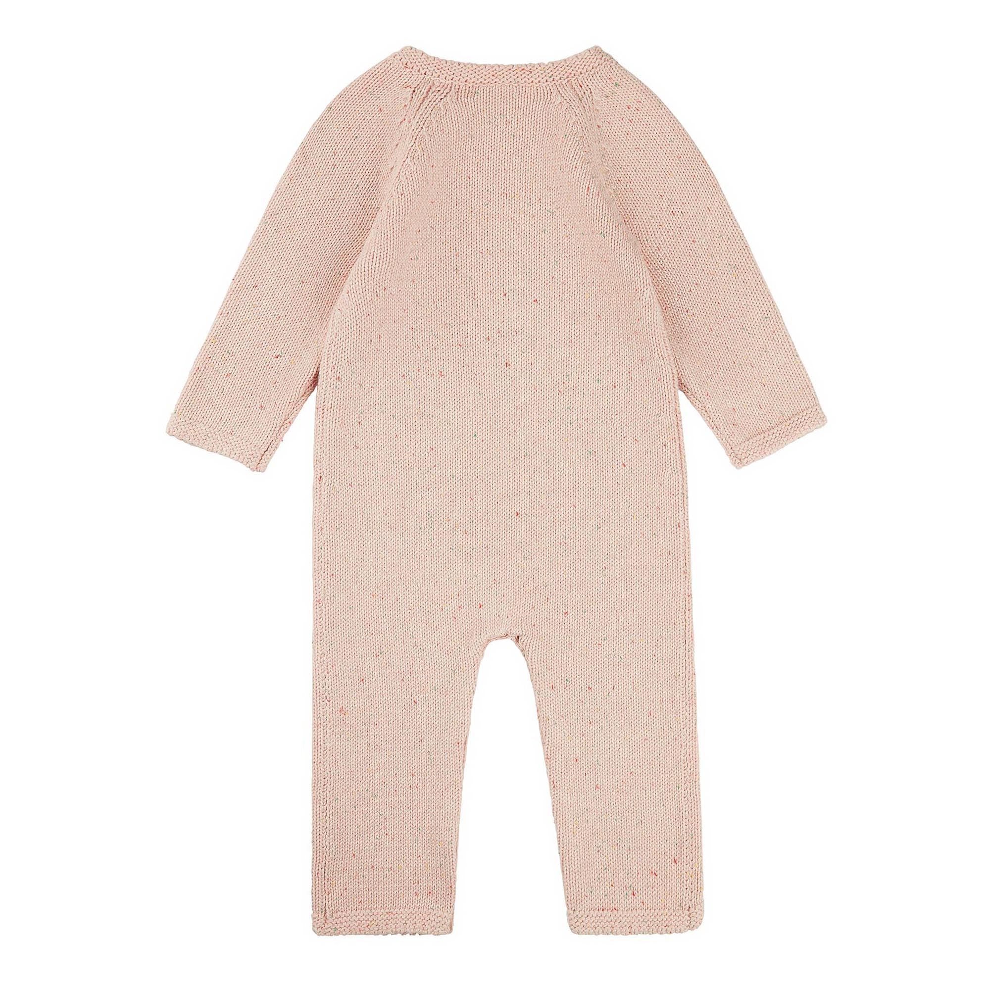 Baby Girls Light Pink Cotton Babysuit