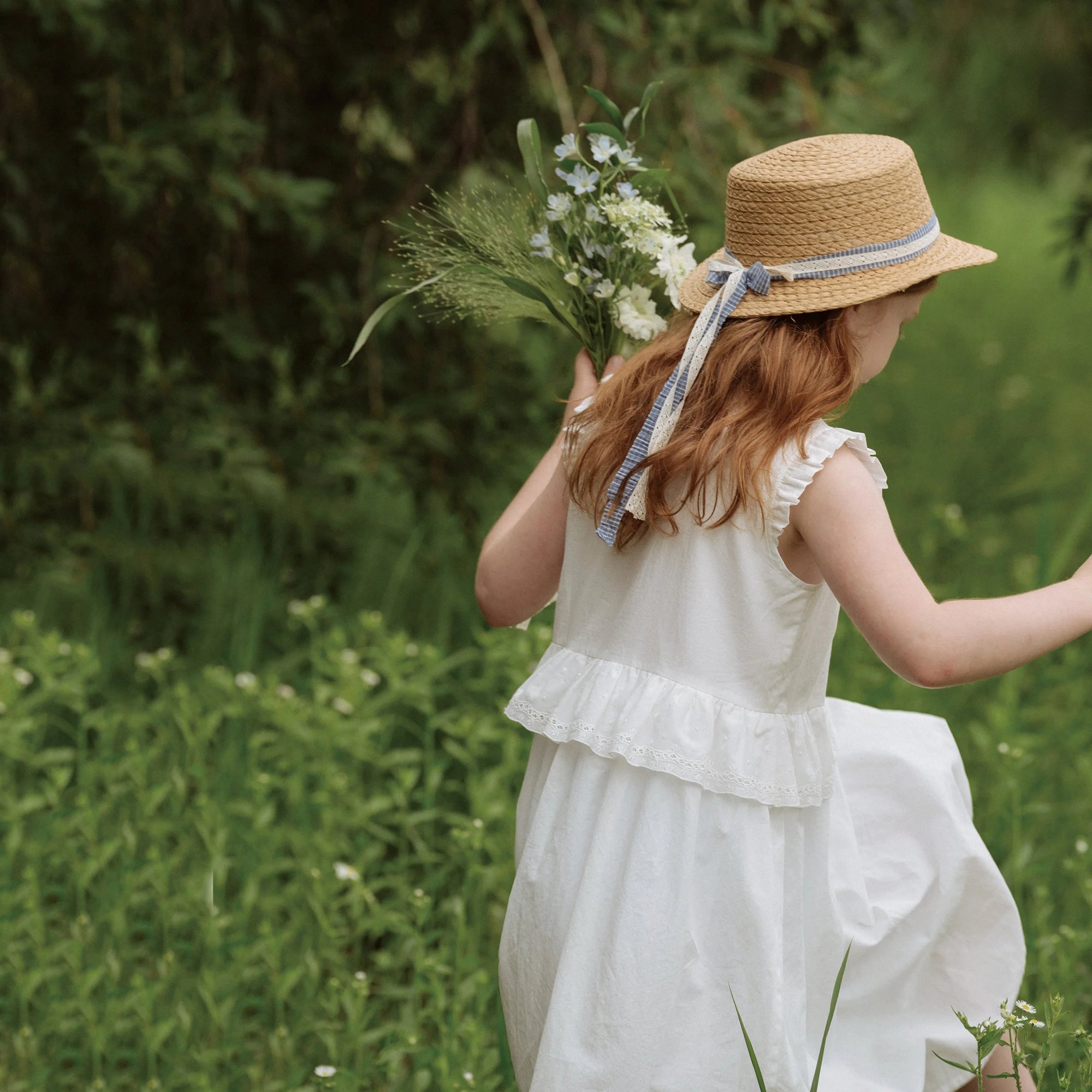 Girls Beige Sun Hat