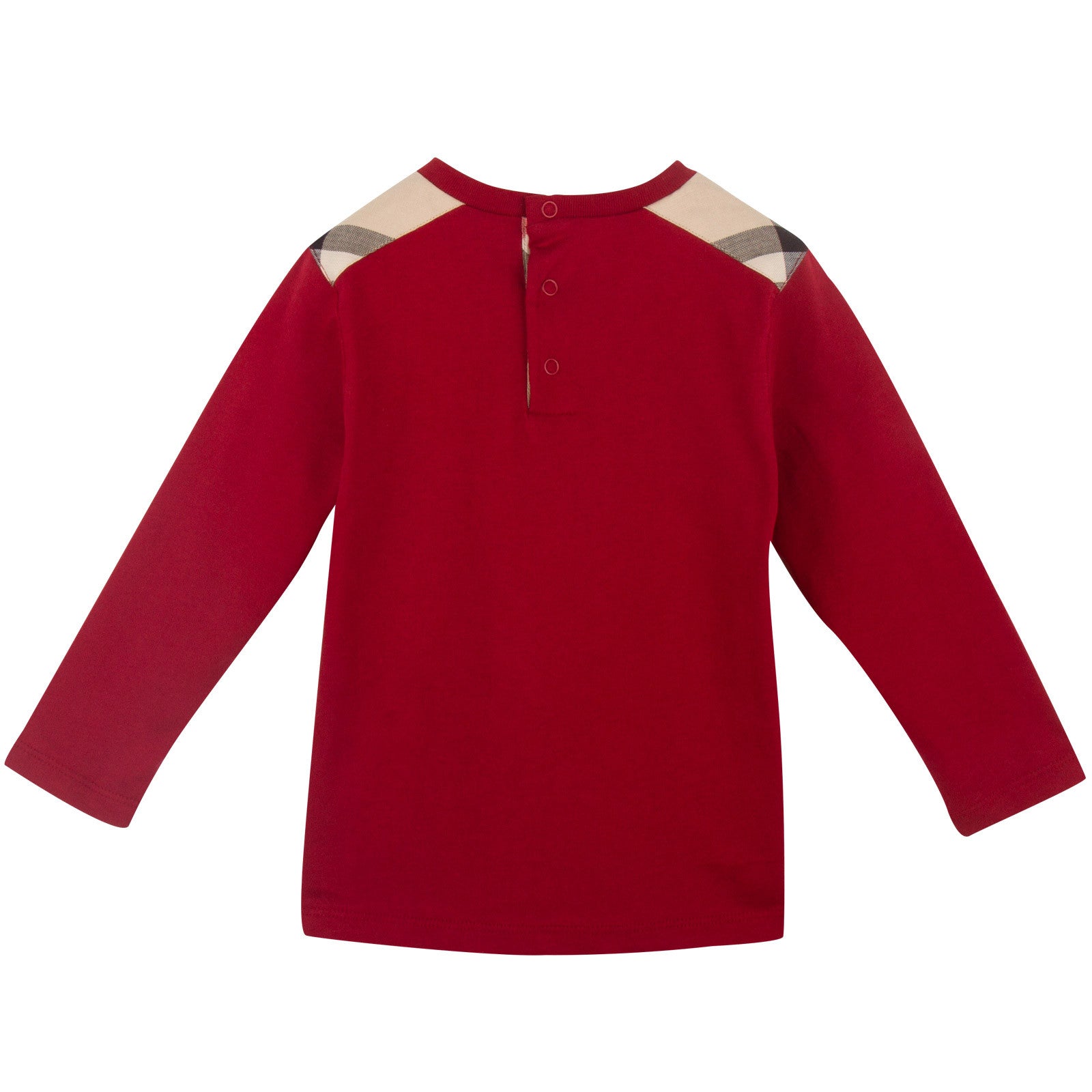 Baby Boys Mahogany T-Shirts With Check Shoulder Patches - CÉMAROSE | Children's Fashion Store - 2