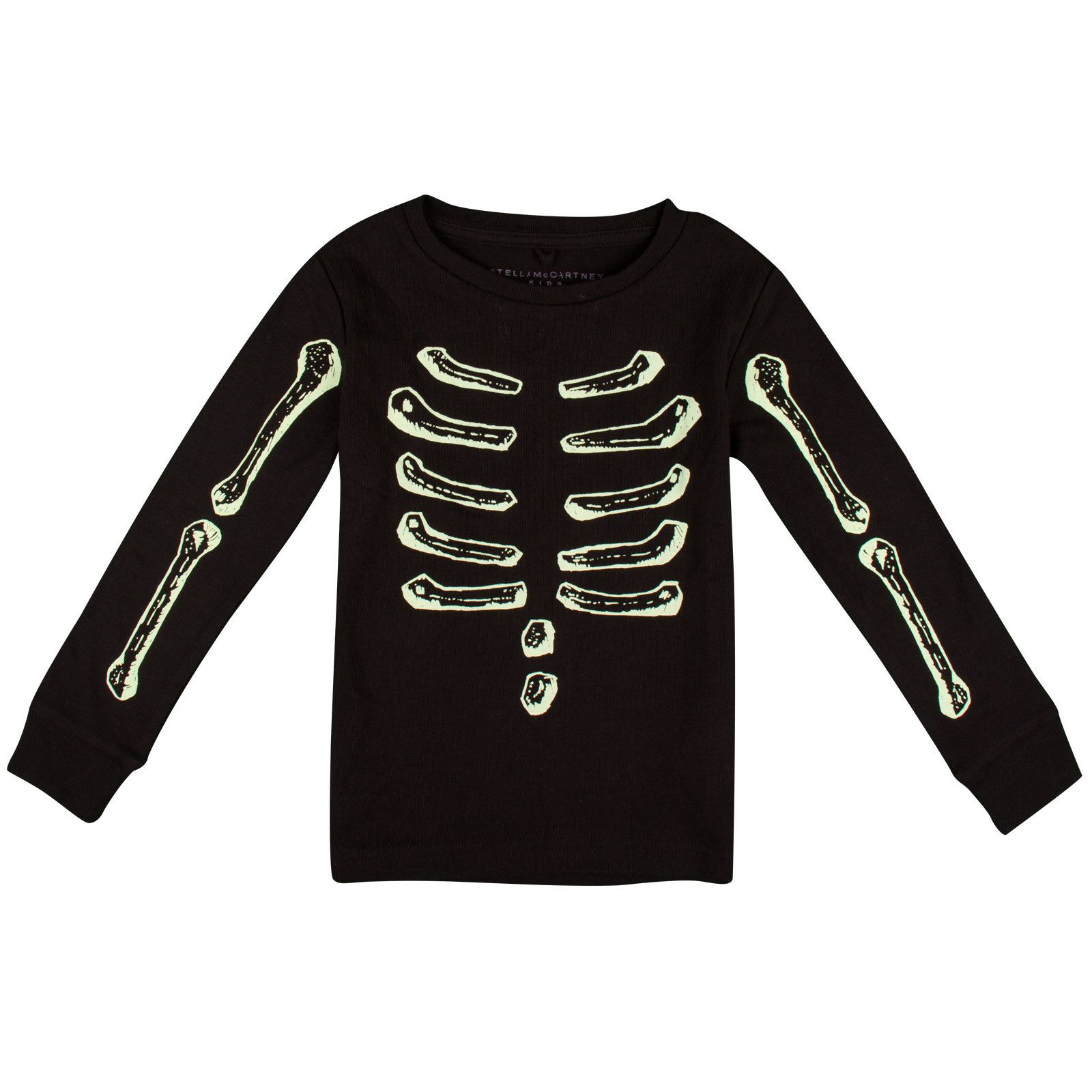Louie Boys Black Glow-in-the Dark Skeleton Printed Cotton  Pyjama - CÉMAROSE | Children's Fashion Store - 2