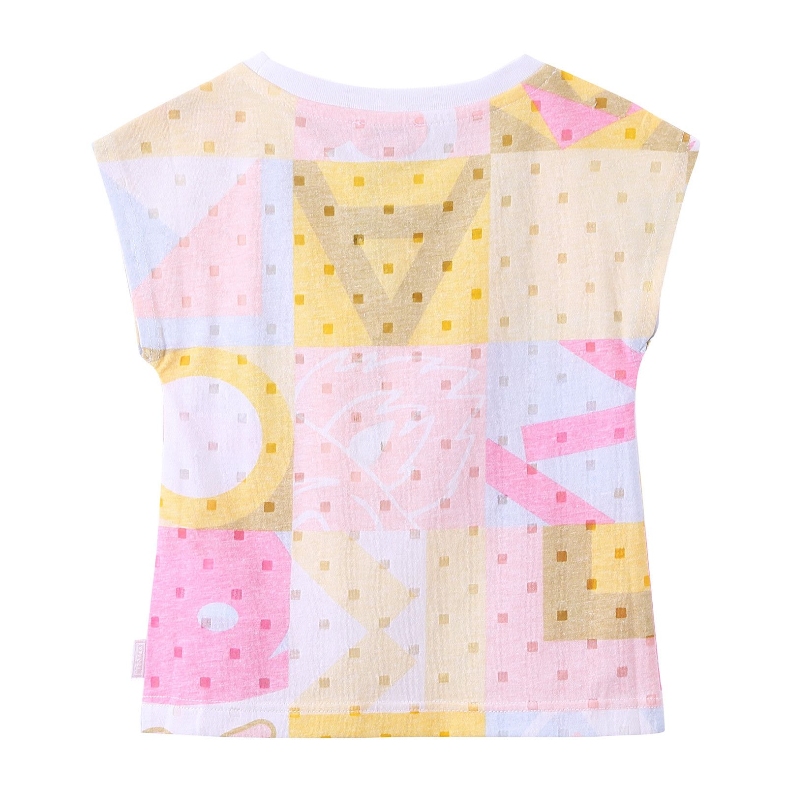 Girls Multicolor Printed Cotton T-Shirt - CÉMAROSE | Children's Fashion Store - 2