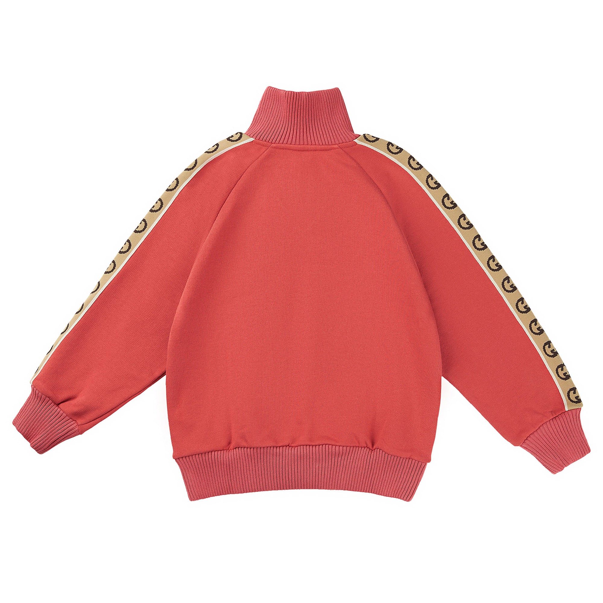Girls Red Logo Cotton Sweatshirt