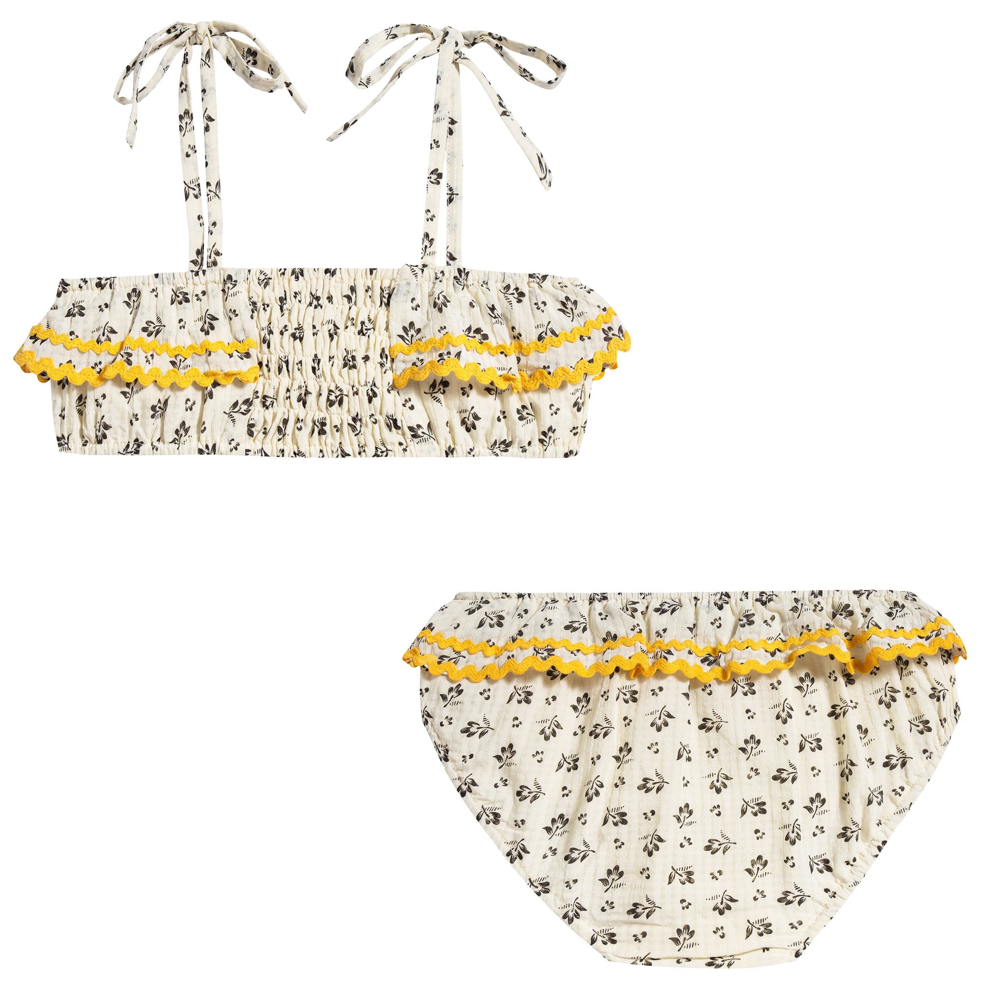 Girls Ditsy Clover Print Floral Swimwear