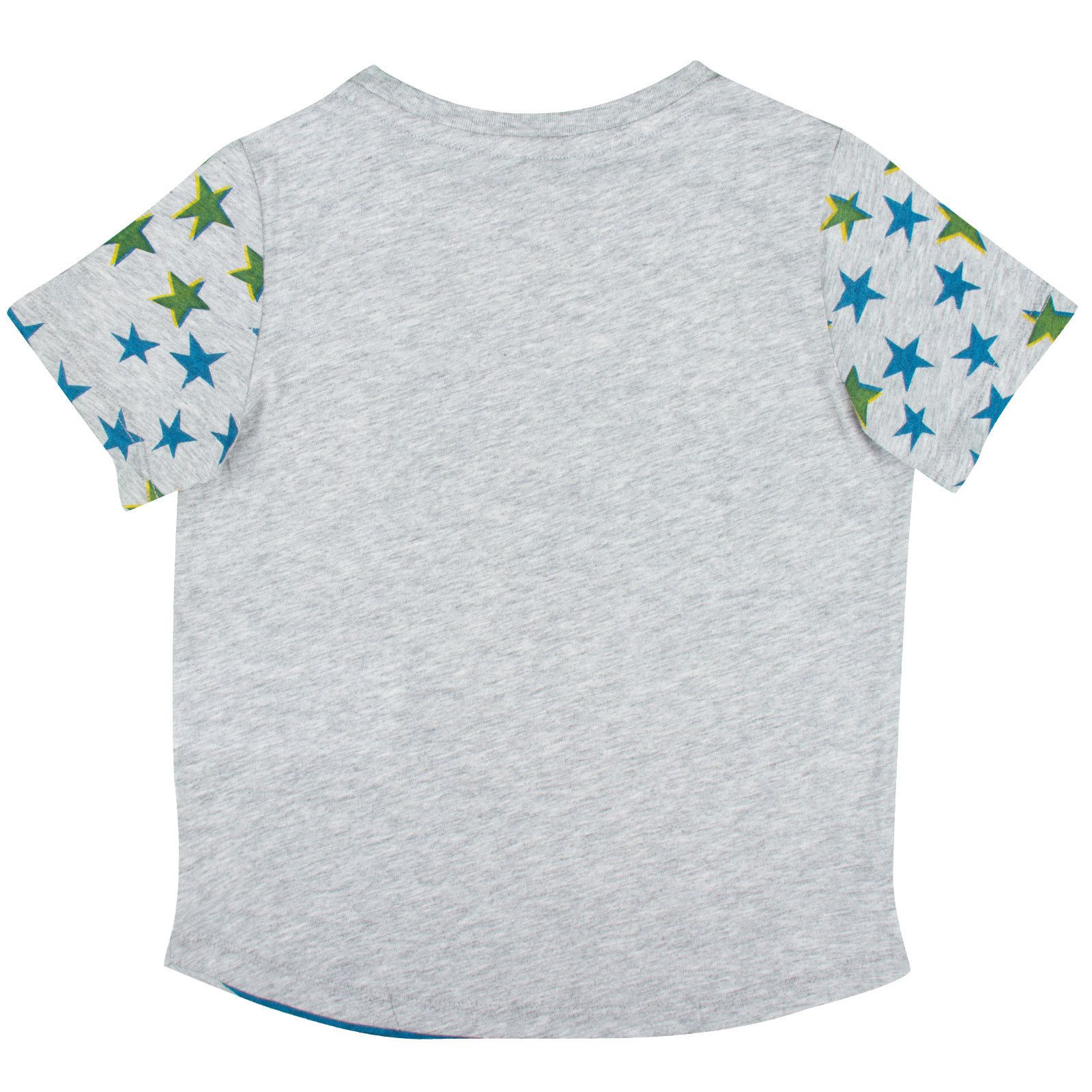 Arlo Girls Grey Sunshine&Clouds T-Shirt With Star Print - CÉMAROSE | Children's Fashion Store - 2