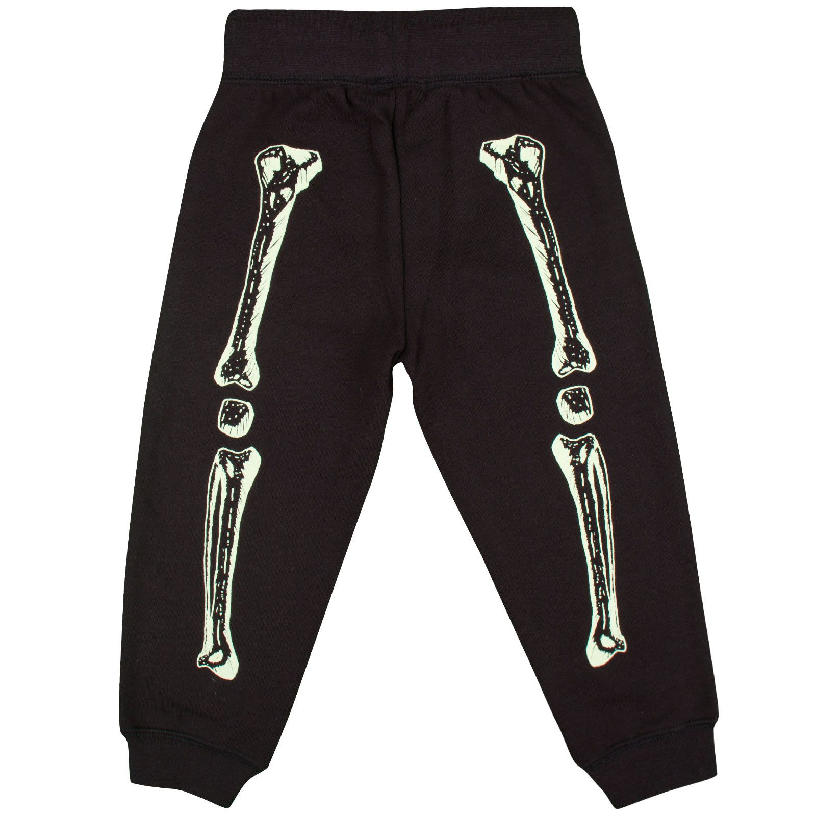 Zachary Boys Black Glow In The Dark Skeleton Printed Trousers - CÉMAROSE | Children's Fashion Store - 2