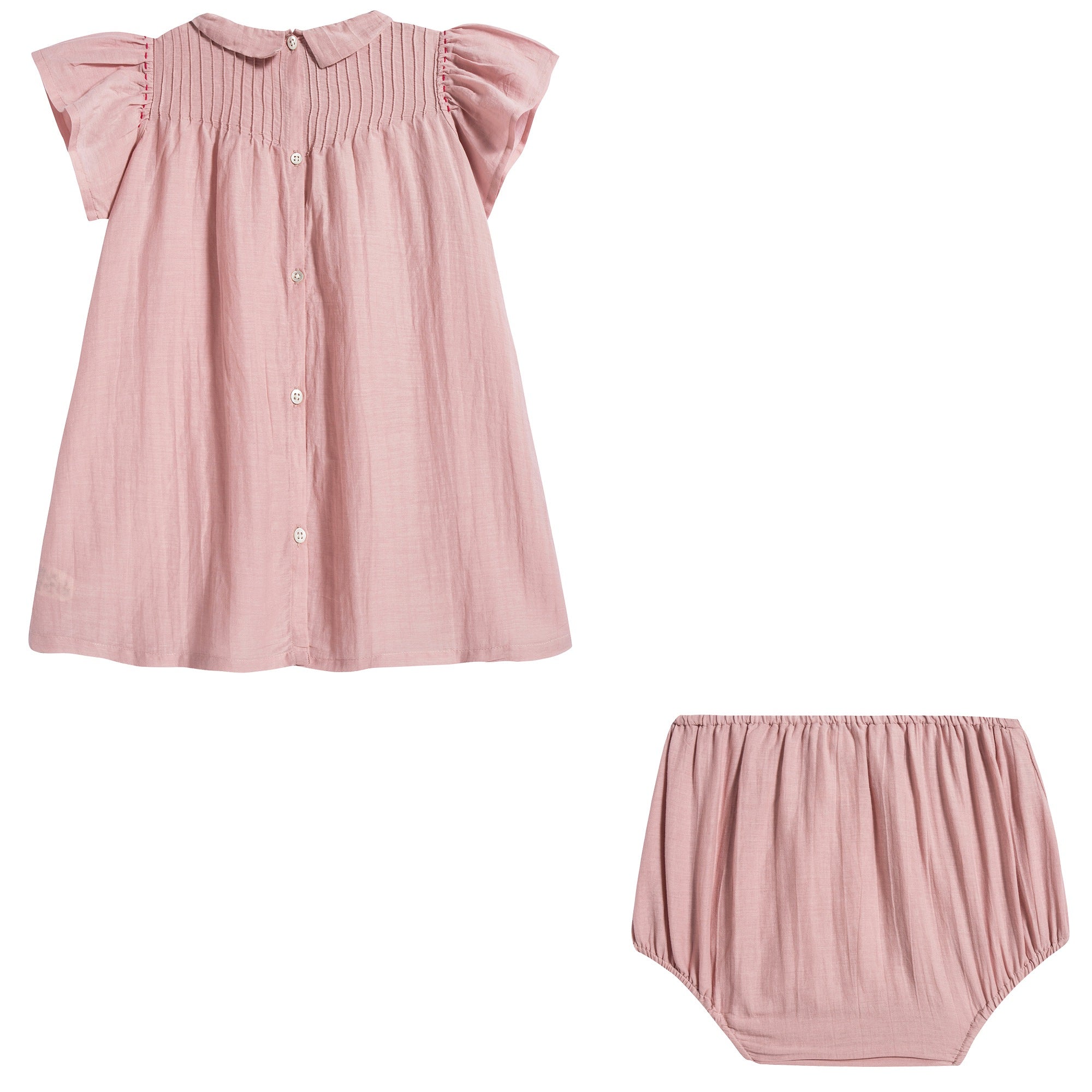 Baby Girls Pink Cotton Dress