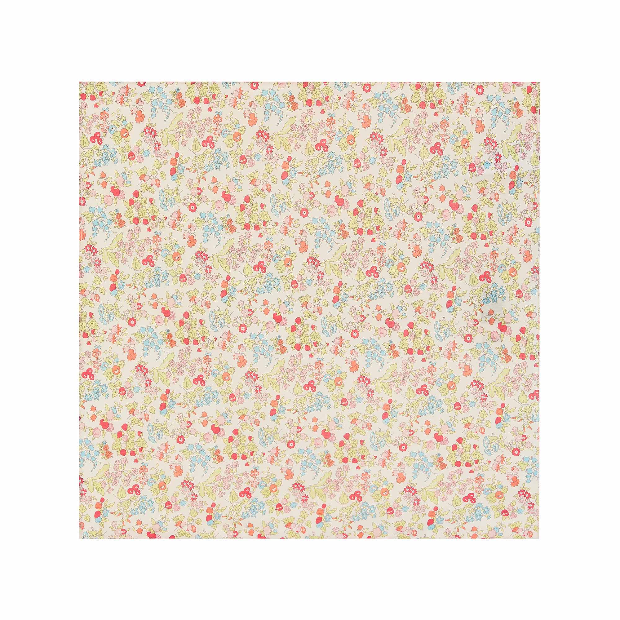 Girls Multicolor Floral Cotton Scarf