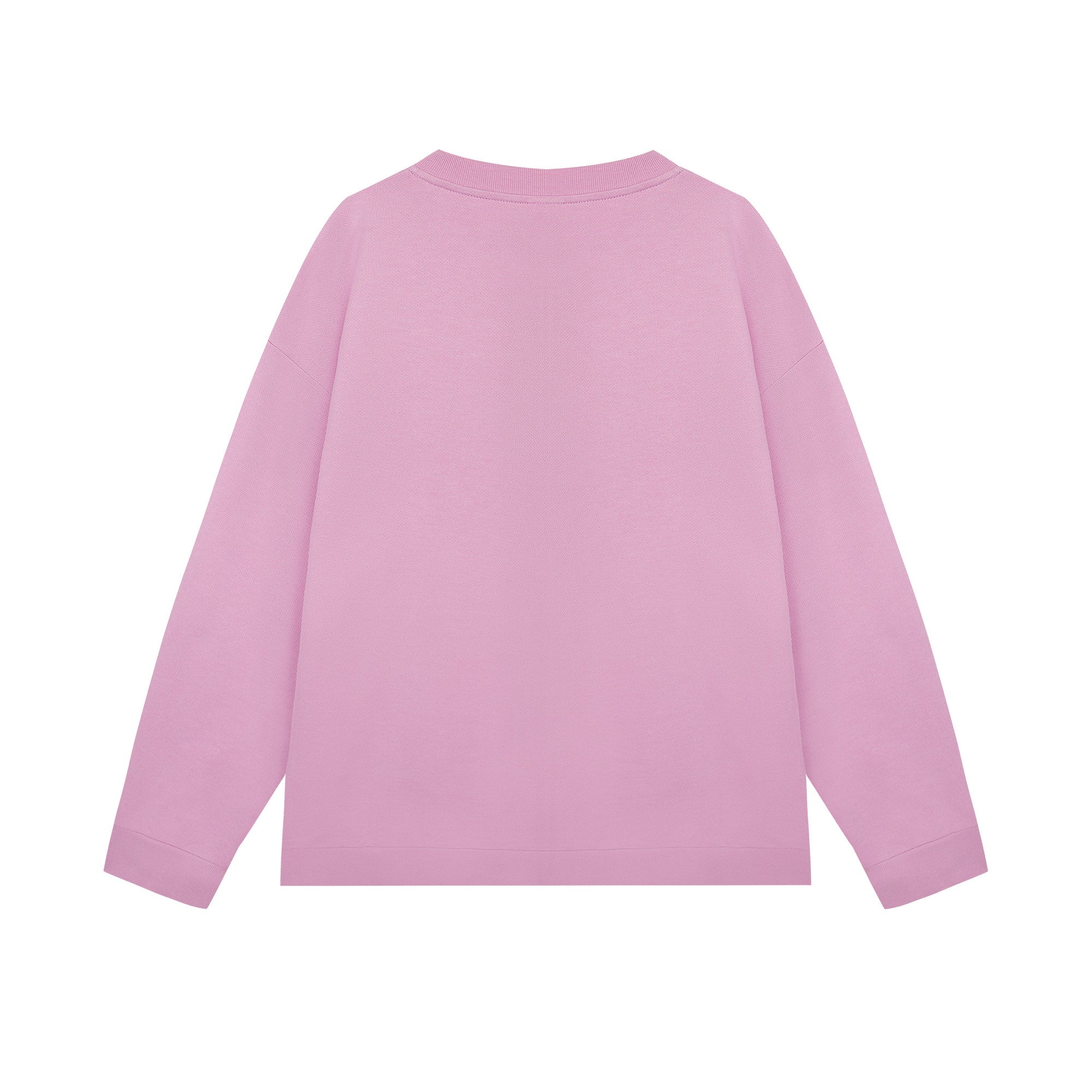 Girls Pink Logo Cotton Sweatshirt