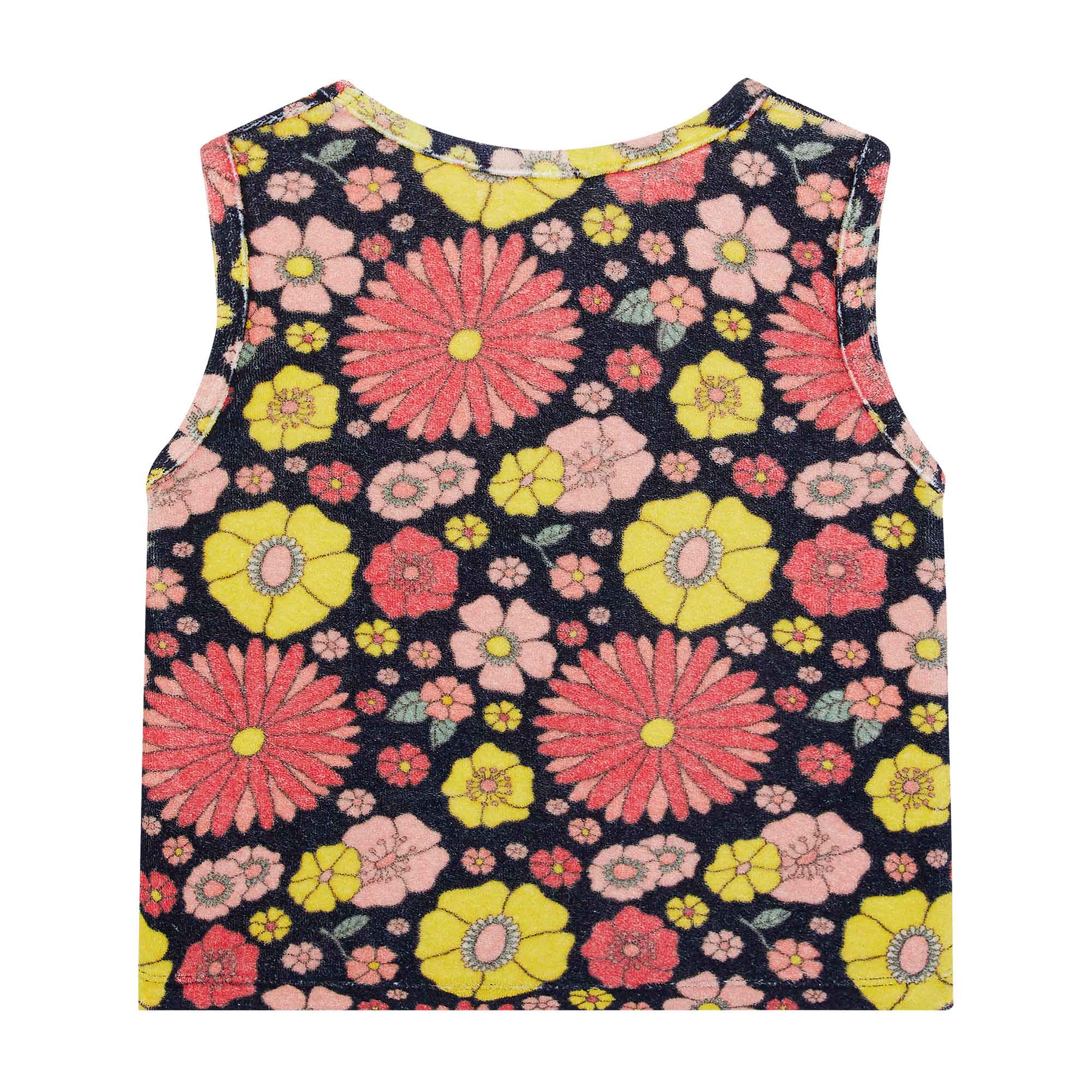 Girls Multicolor Flower Cotton Vest