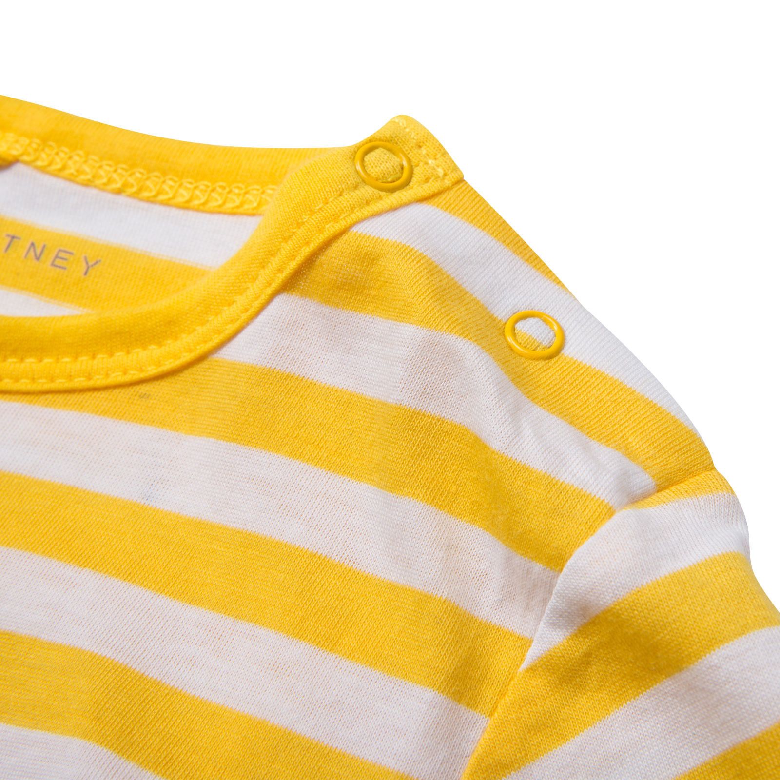 Georgie Baby Yellow Mix Striped Animal Logo T-Shirt - CÉMAROSE | Children's Fashion Store - 4