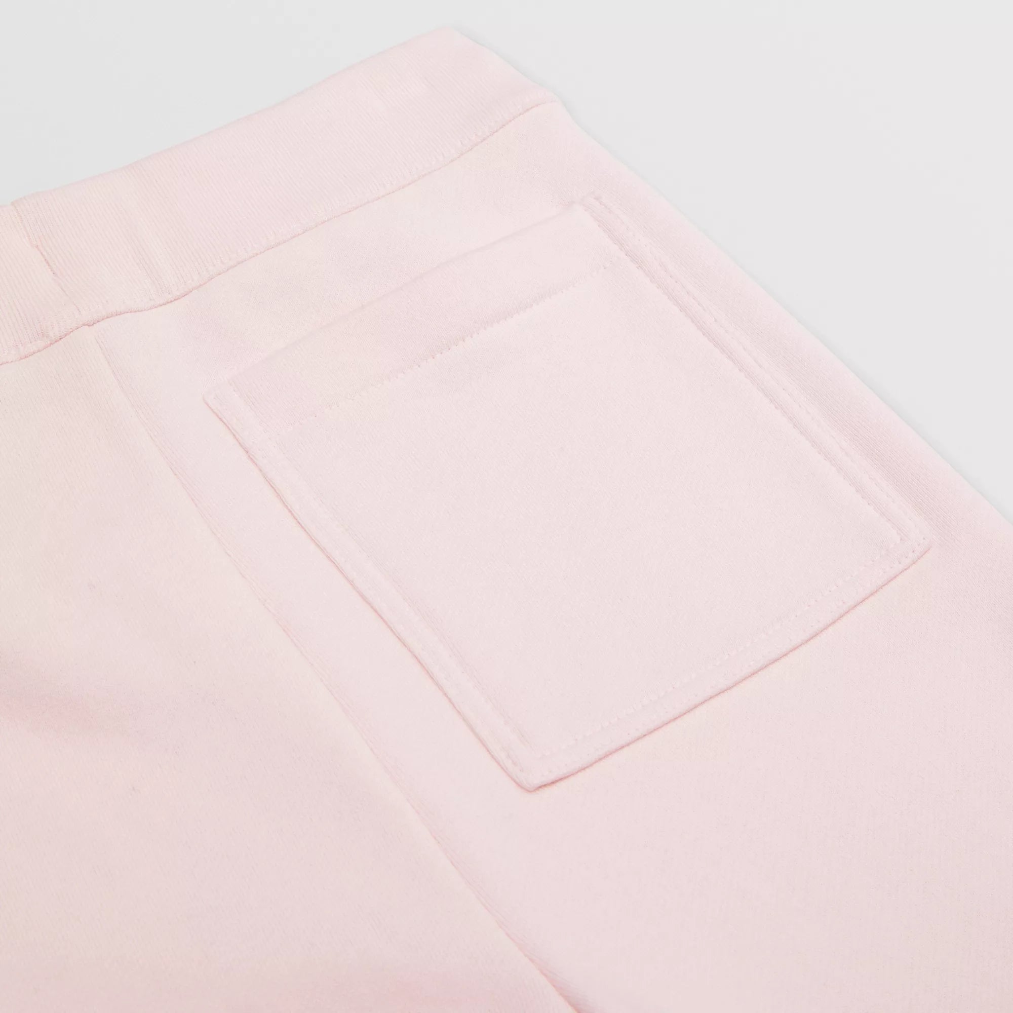 Girls Pink Logo Cotton Trousers
