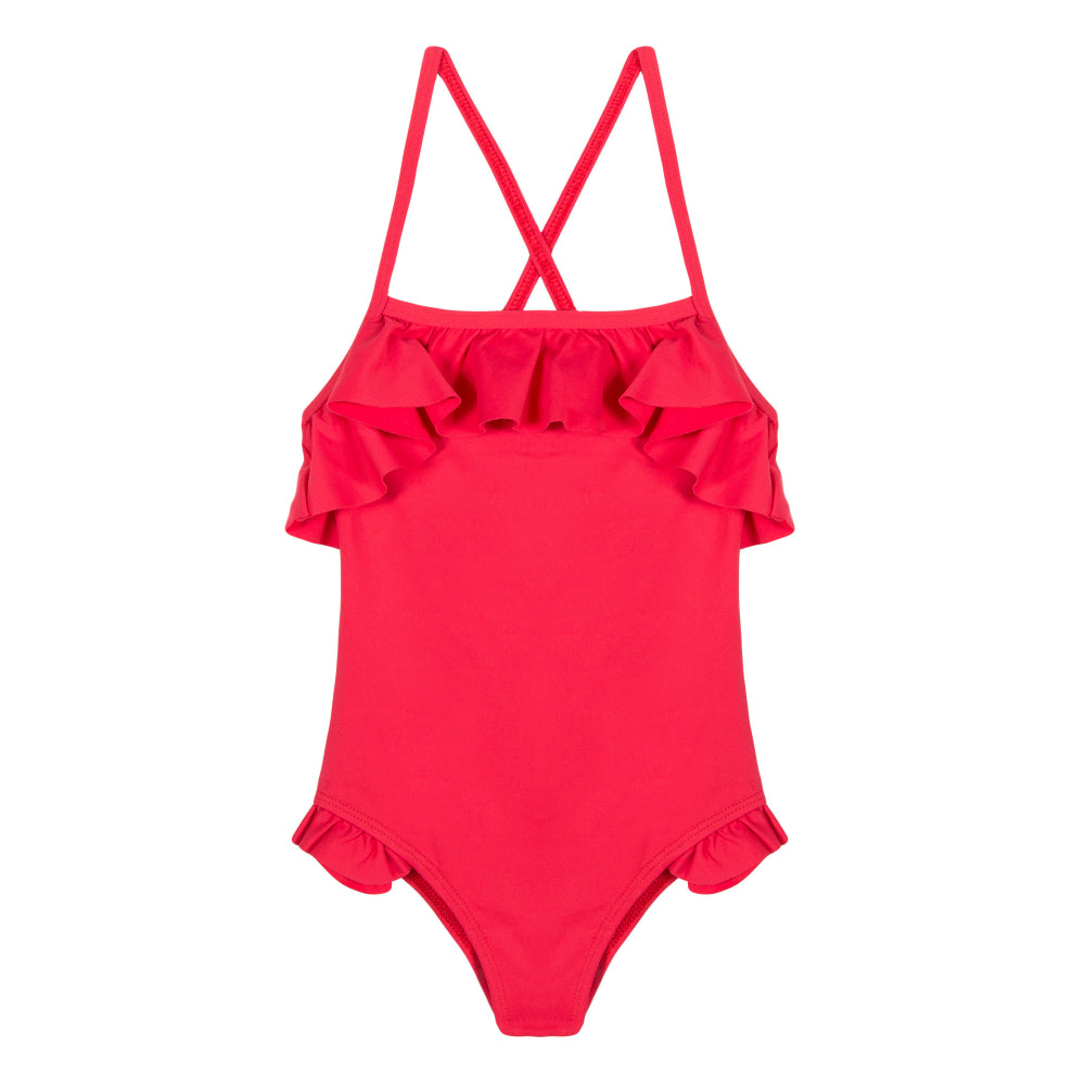 Girls Red Swimsuit