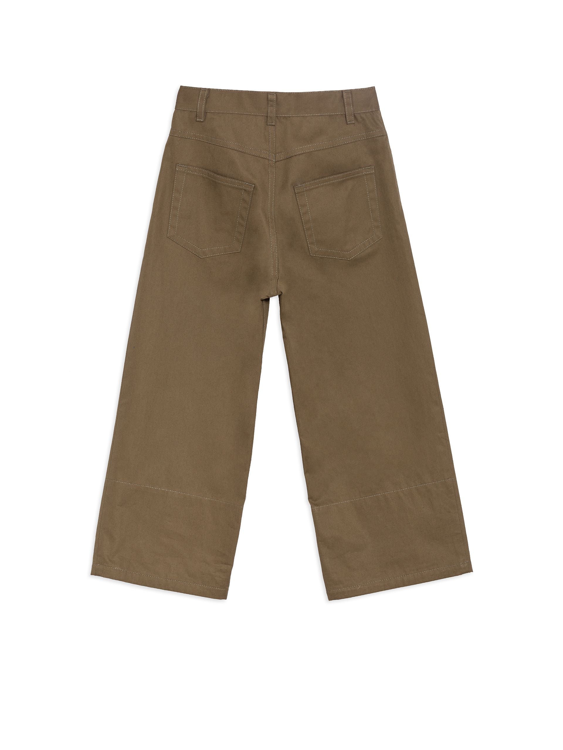 Boy Dark Green Cotton Trousers