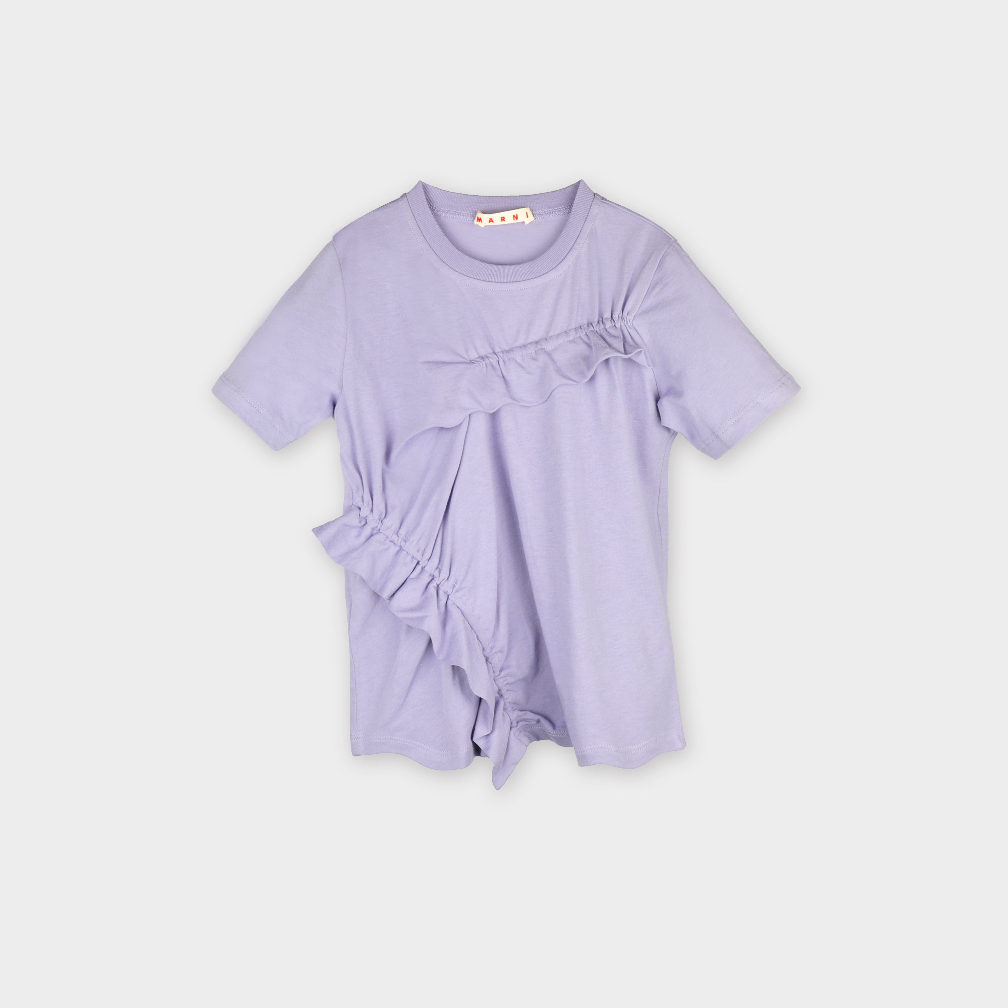 Girls Lilac Cotton T-shirt