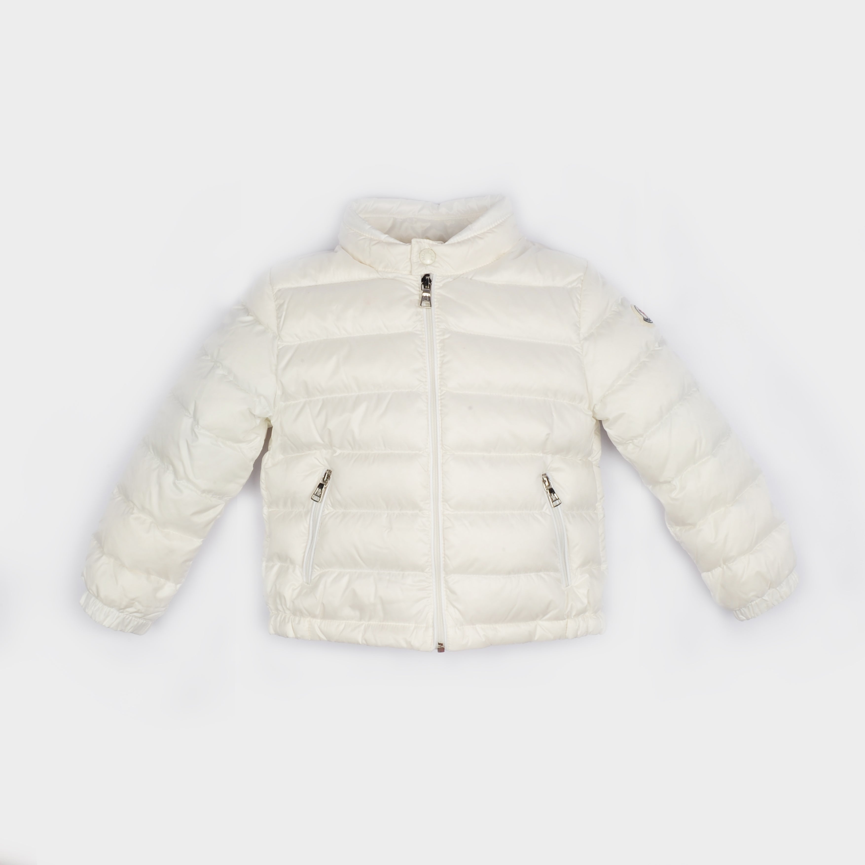 Baby Girls White "ACORUS" Padded Down Coat