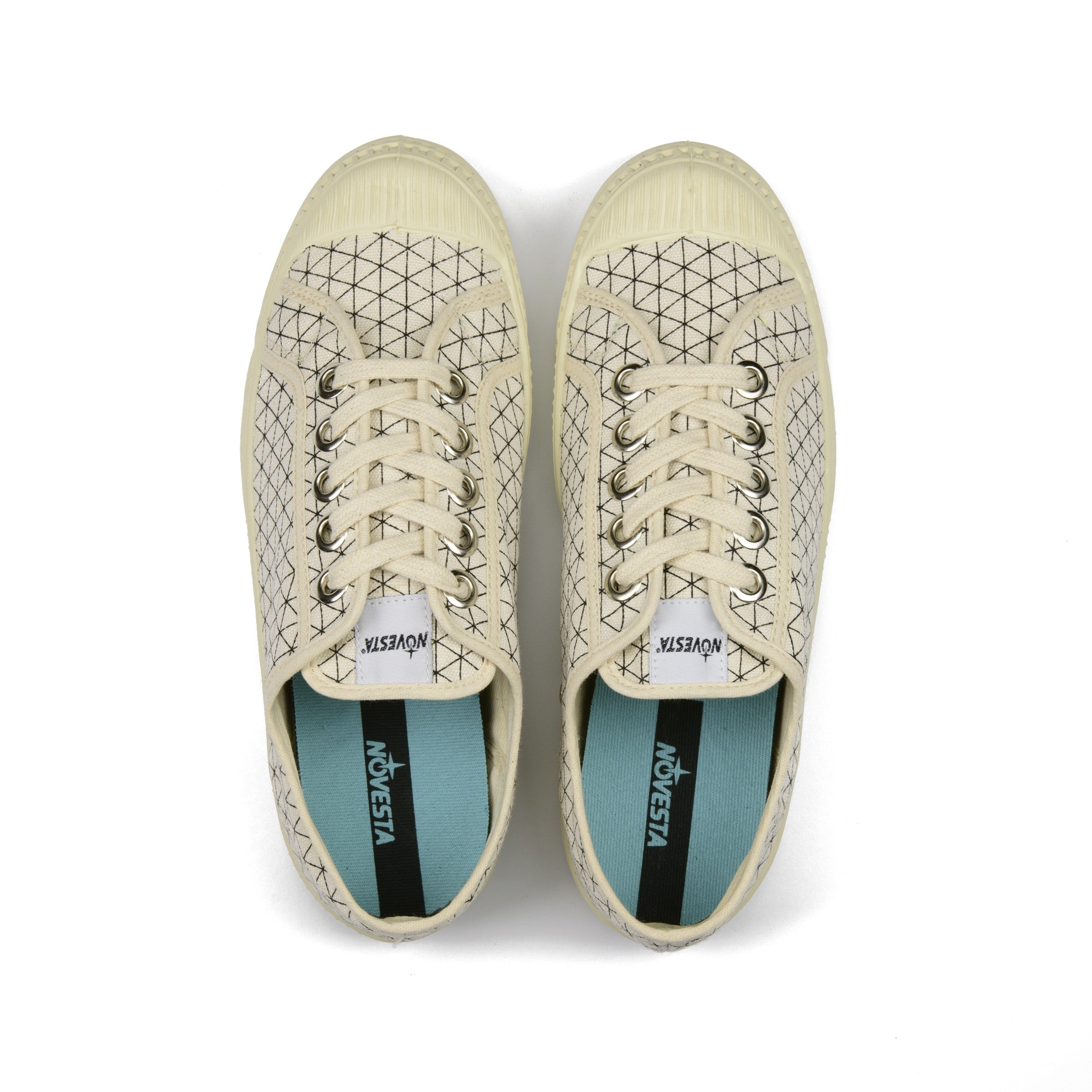 Girls White Triangle Shoes