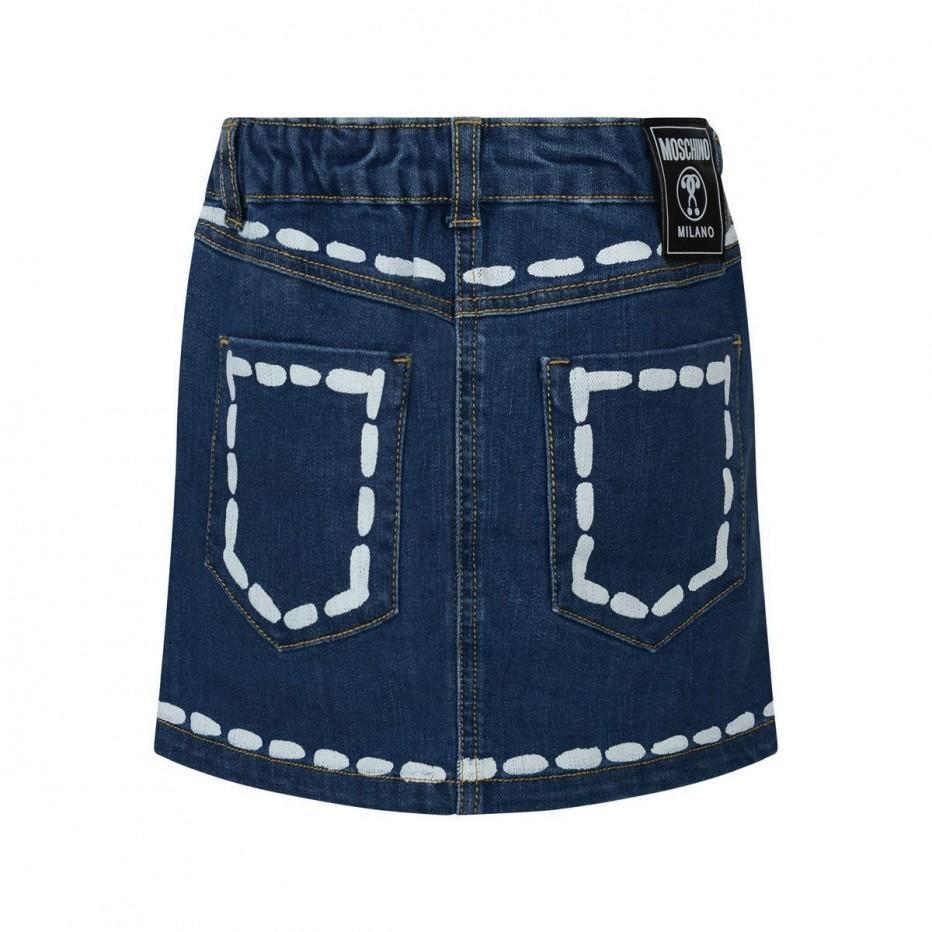 Girls Blue Denim Skirt