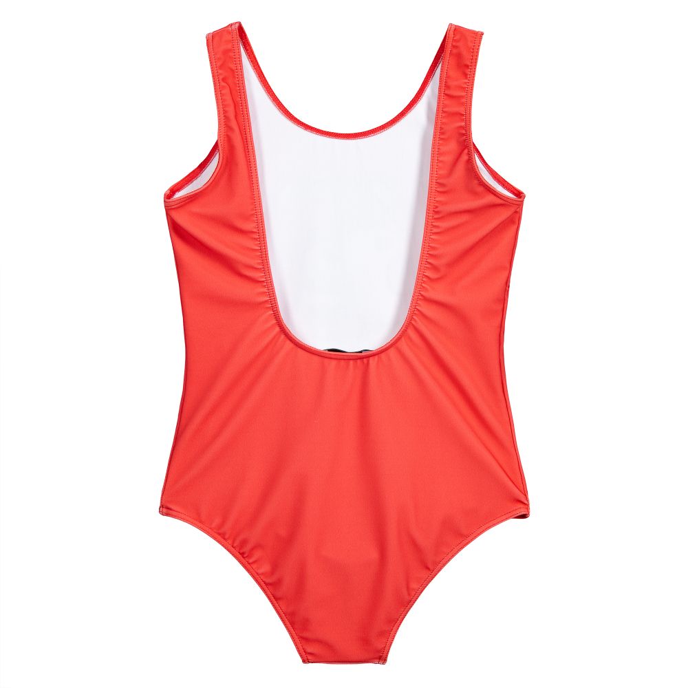 Girls Red Teddy Swimsuit