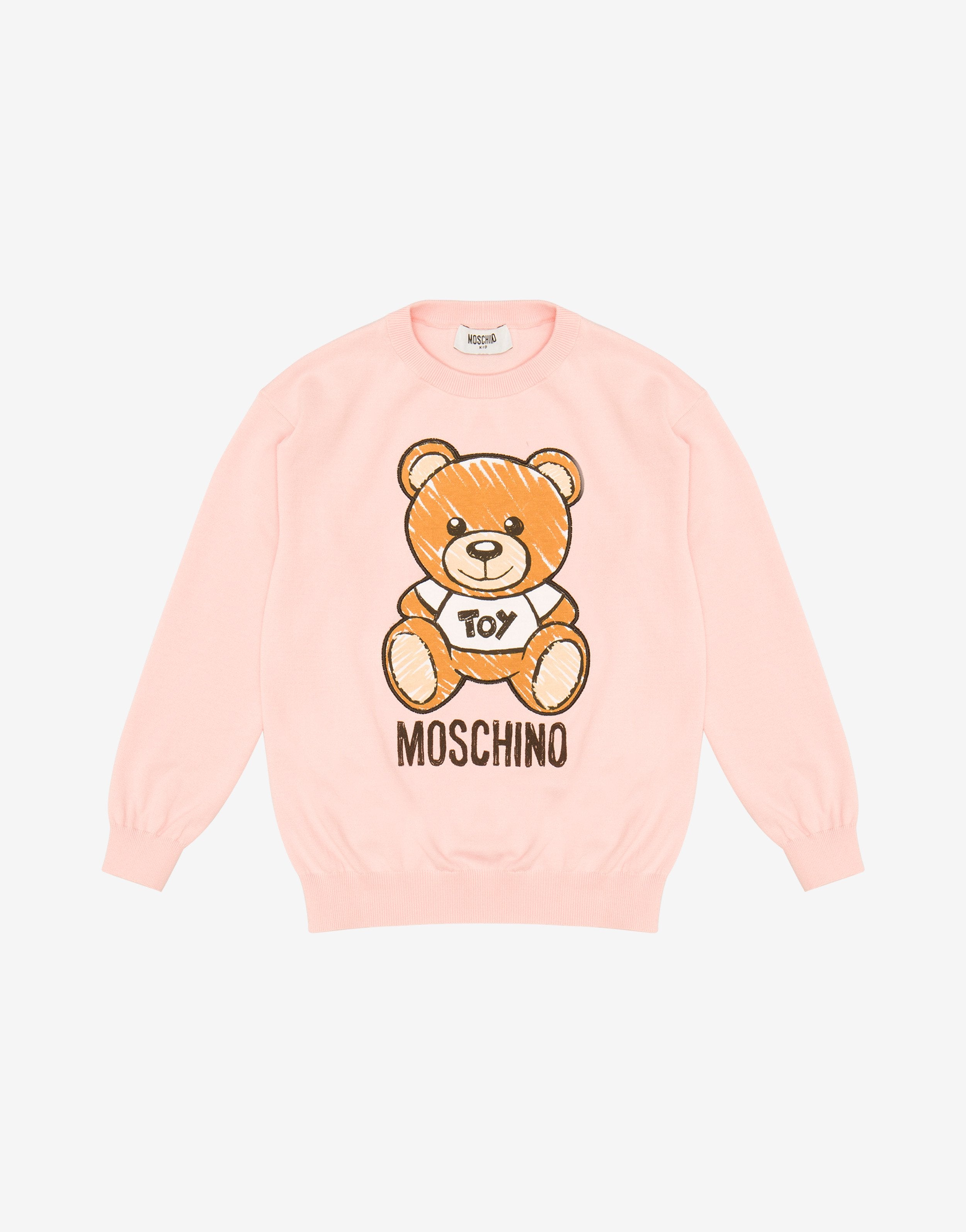 Girls Pink Toy Cotton Sweater