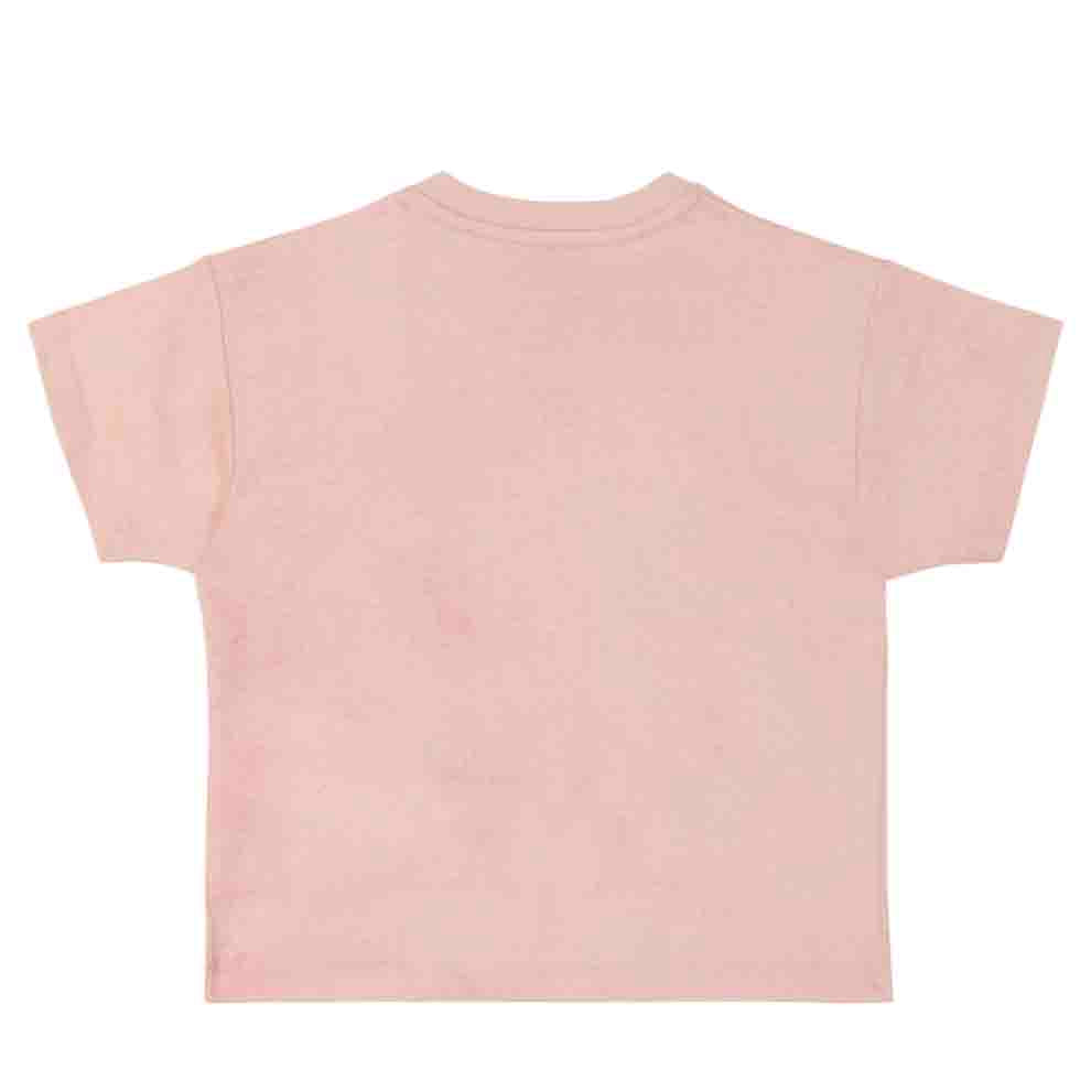 Baby Girls Pink Cat Printed T-Shirt