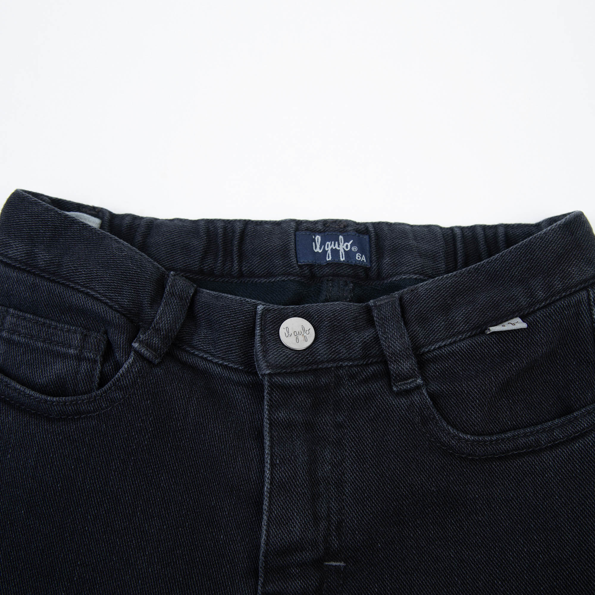 Boys & Girls Black Cotton Trousers