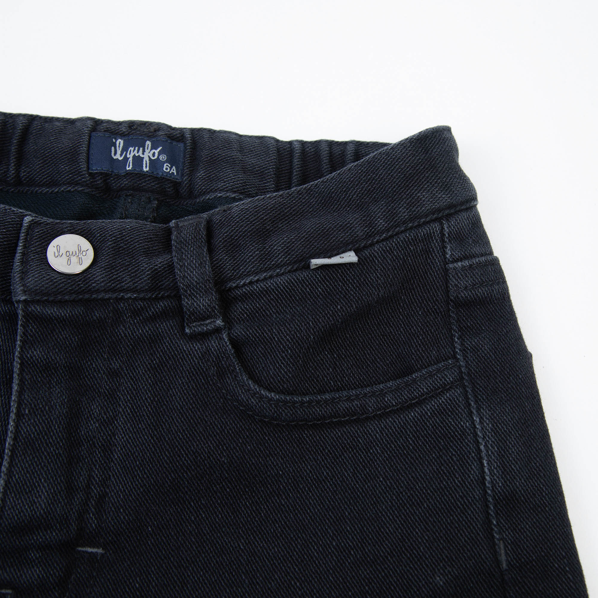 Boys & Girls Black Cotton Trousers