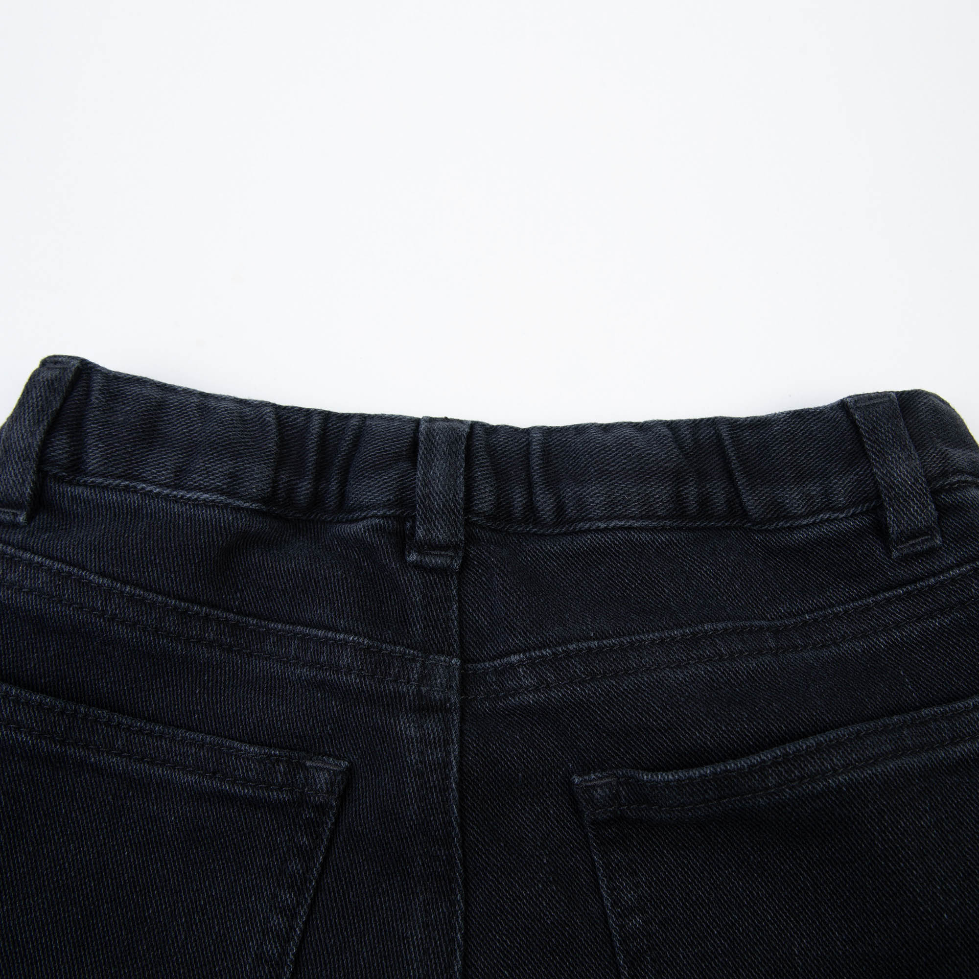 Boys & Girls Black Cotton Trousers