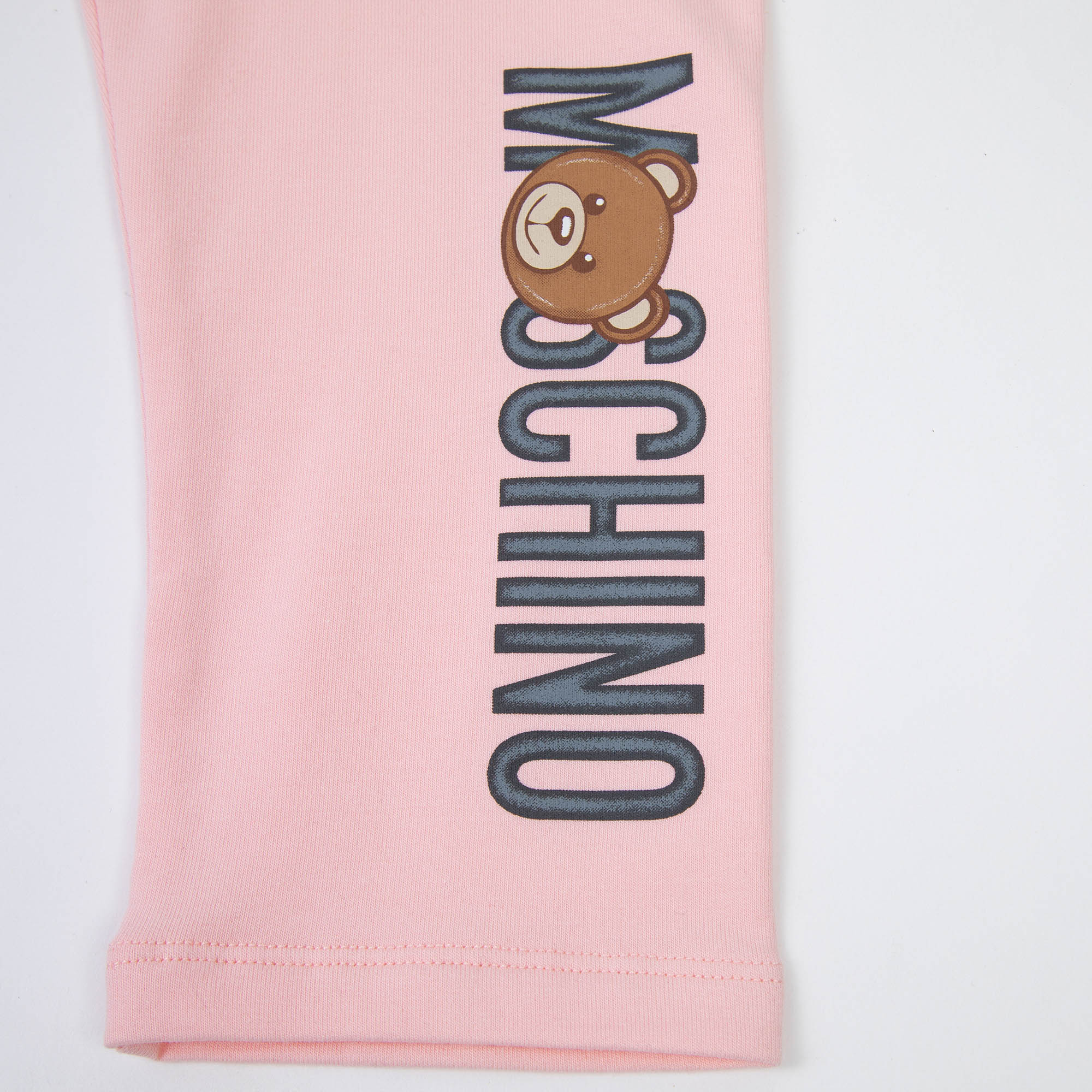 Baby Boys & Girls Pink Logo Cotton Trousers