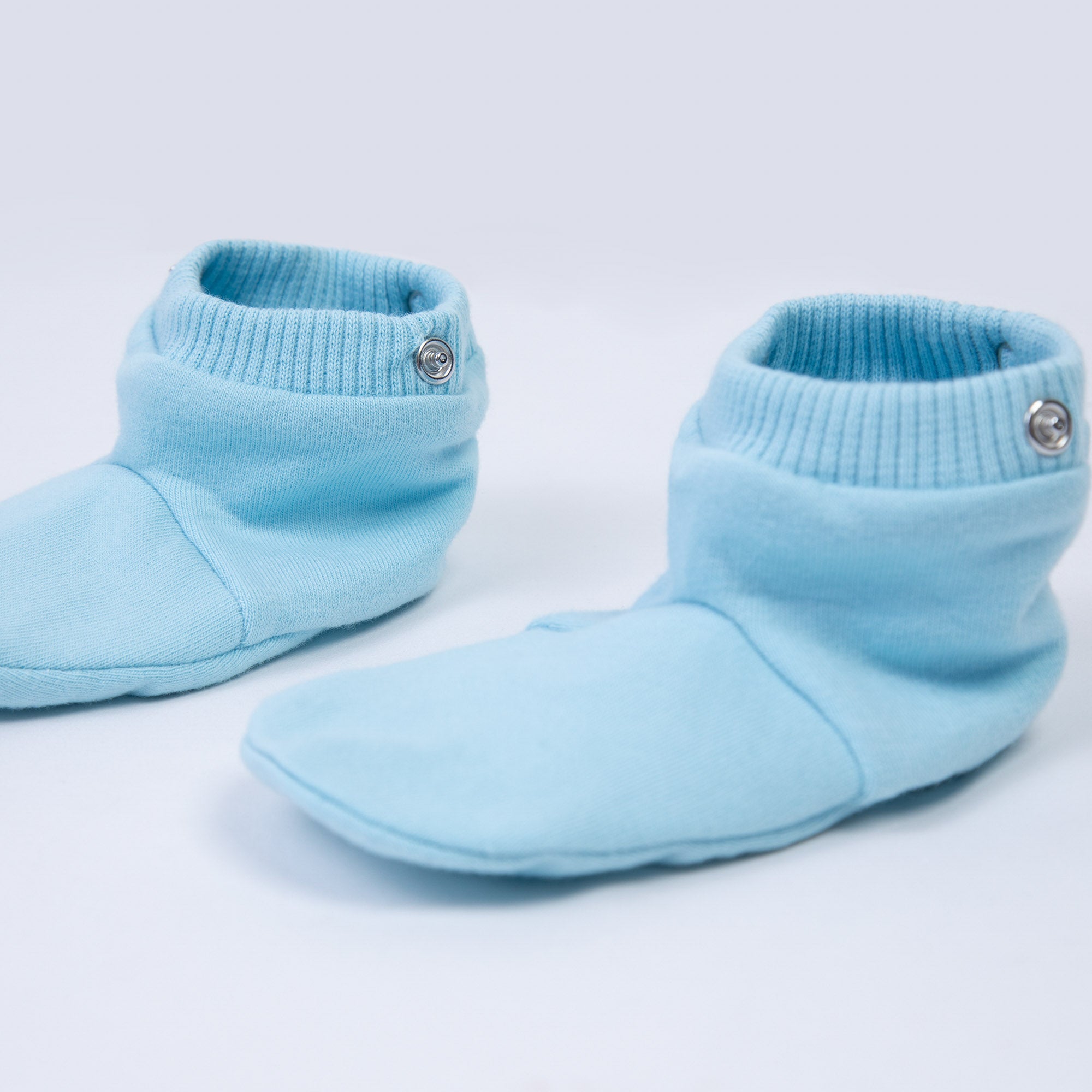 Baby Boys & Girls Blue Logo Cotton Babysuit