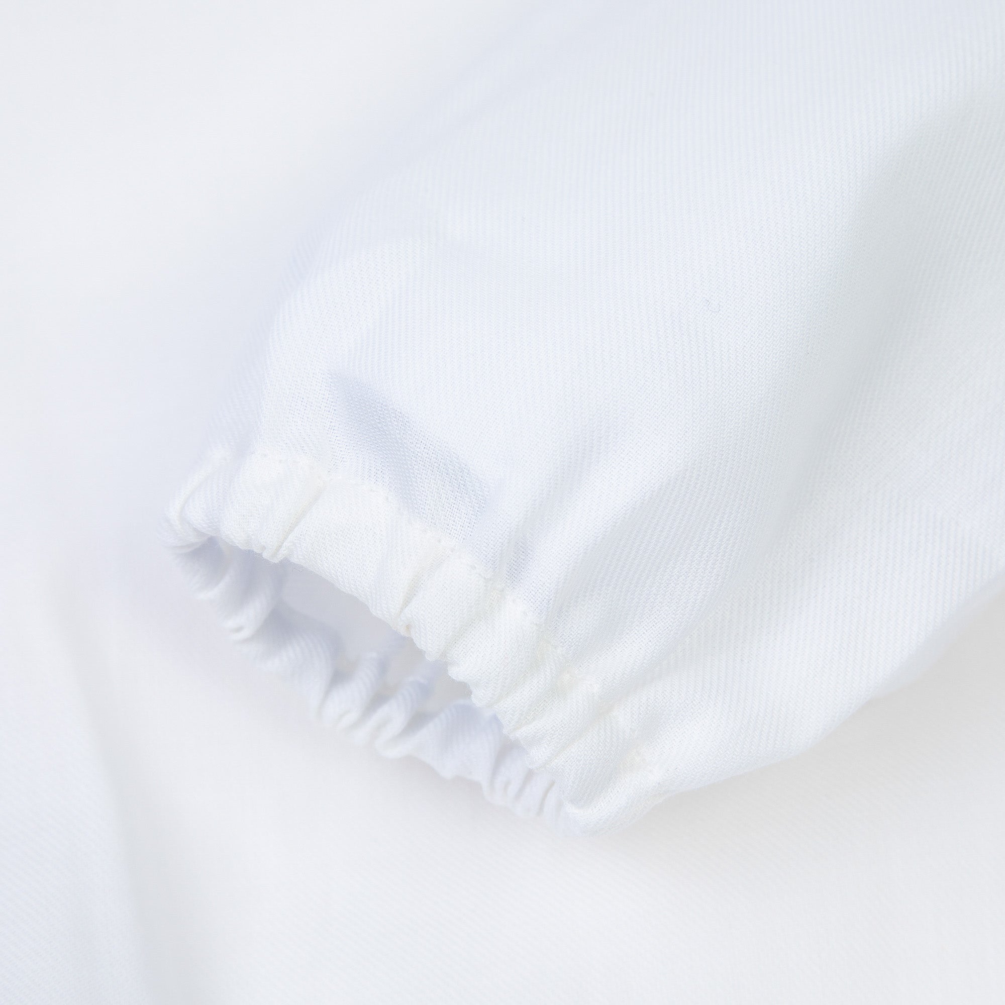Baby Girls White Cotton Babysuit