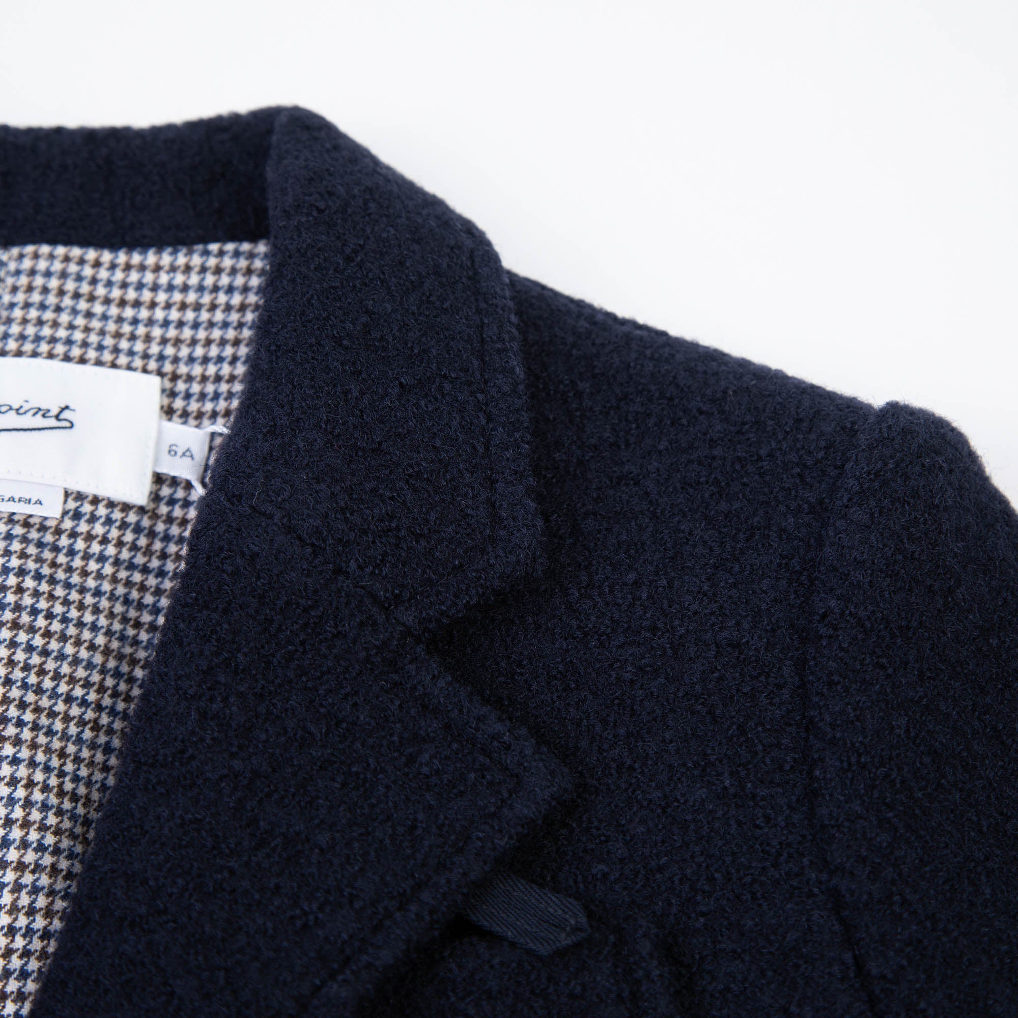 Boys Navy Wool Coat