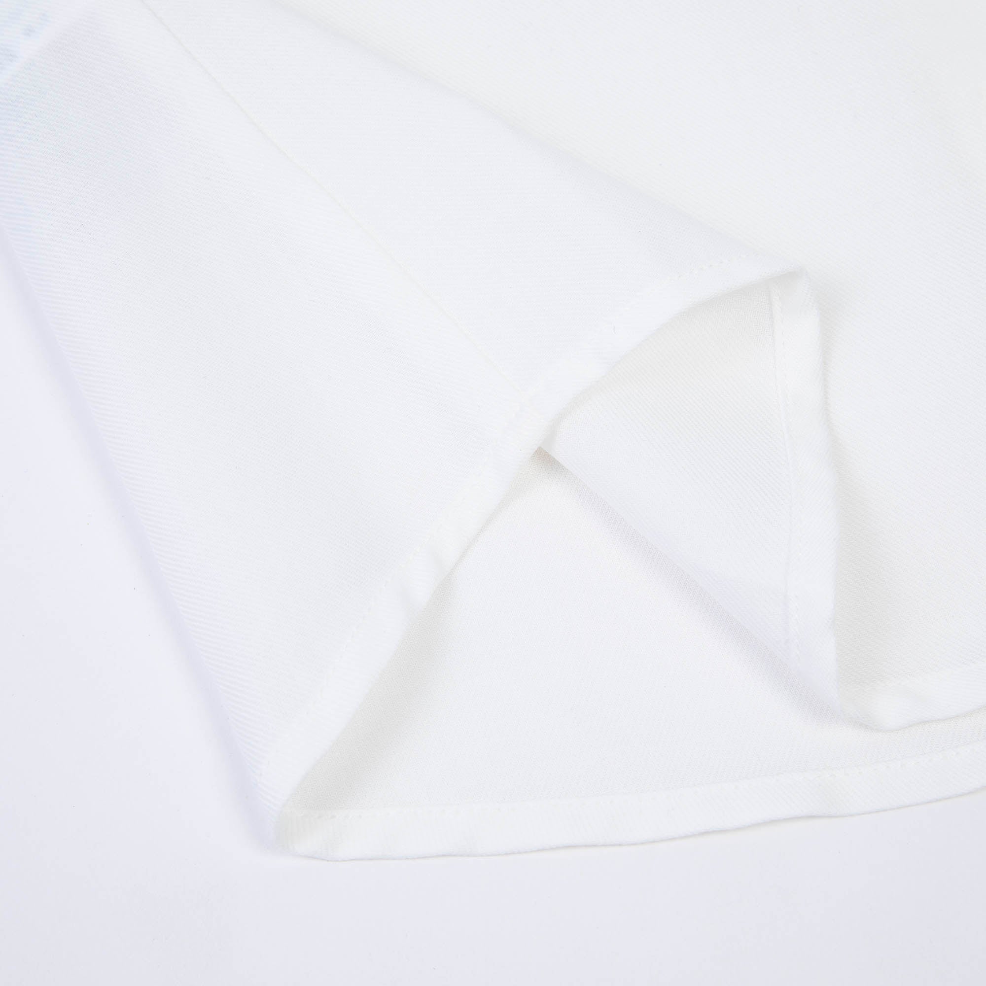 Girls White Ruffle Cotton Shirt