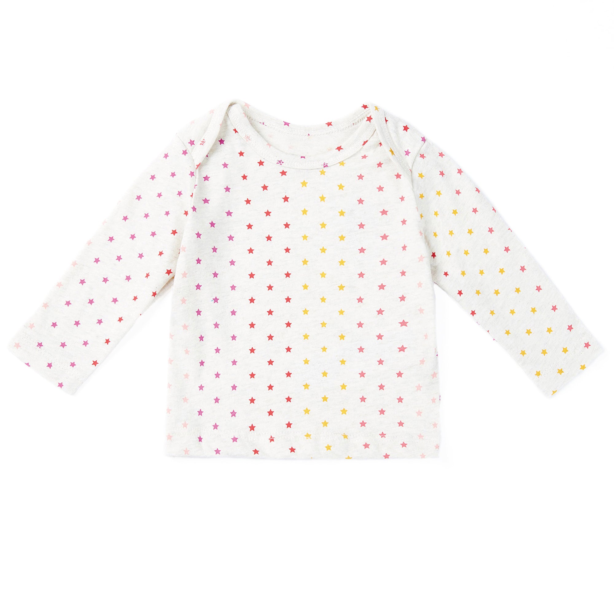 Baby Girls Beige Star Cotton Nightwear Set