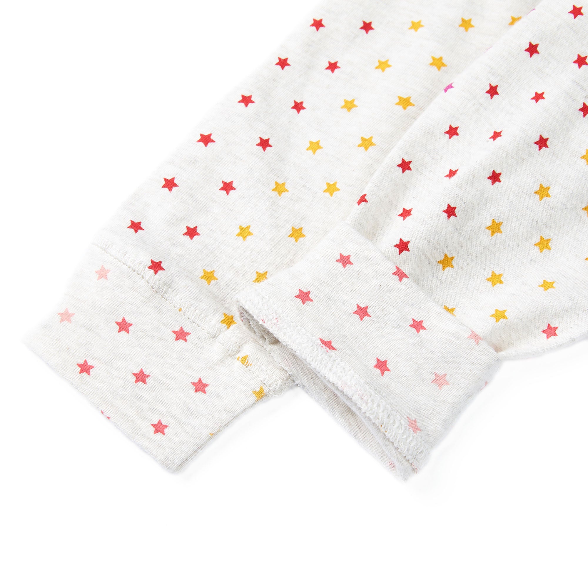 Baby Girls Beige Star Cotton Nightwear Set