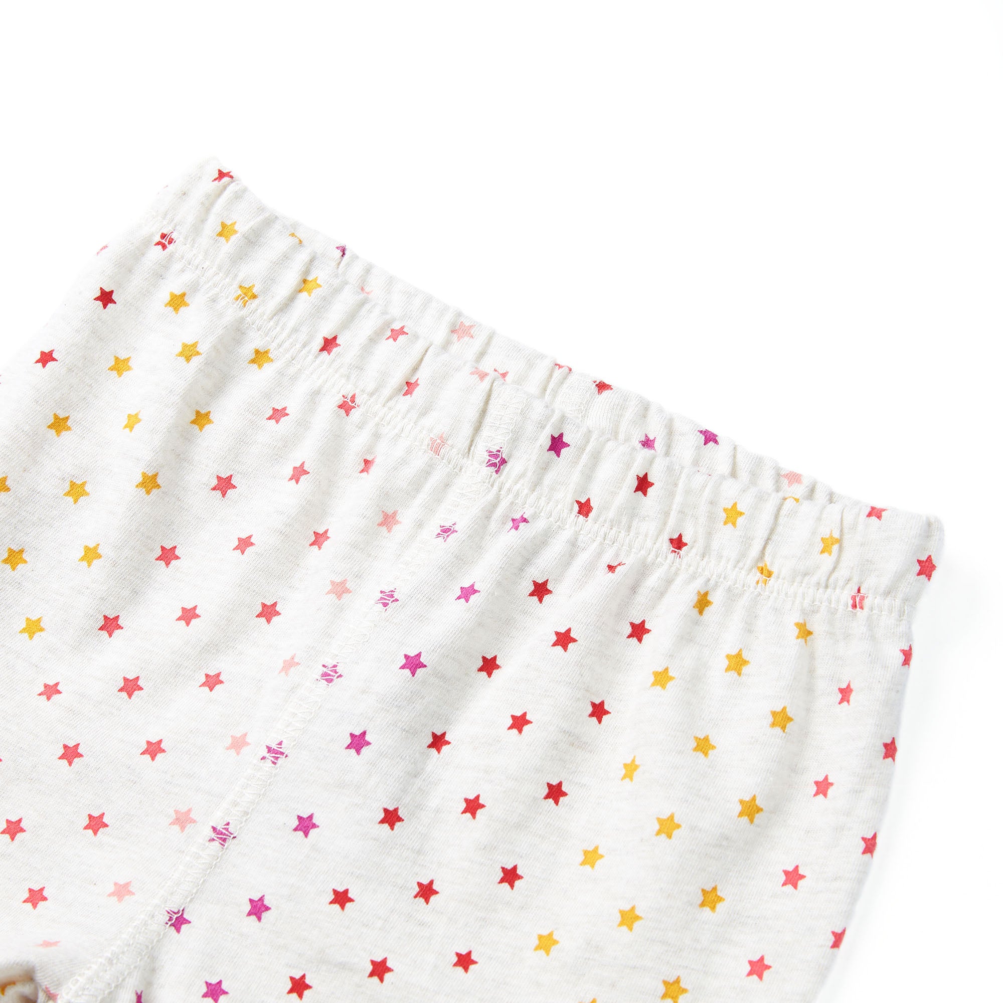 Baby Girls Beige Star Cotton Nightwear Set