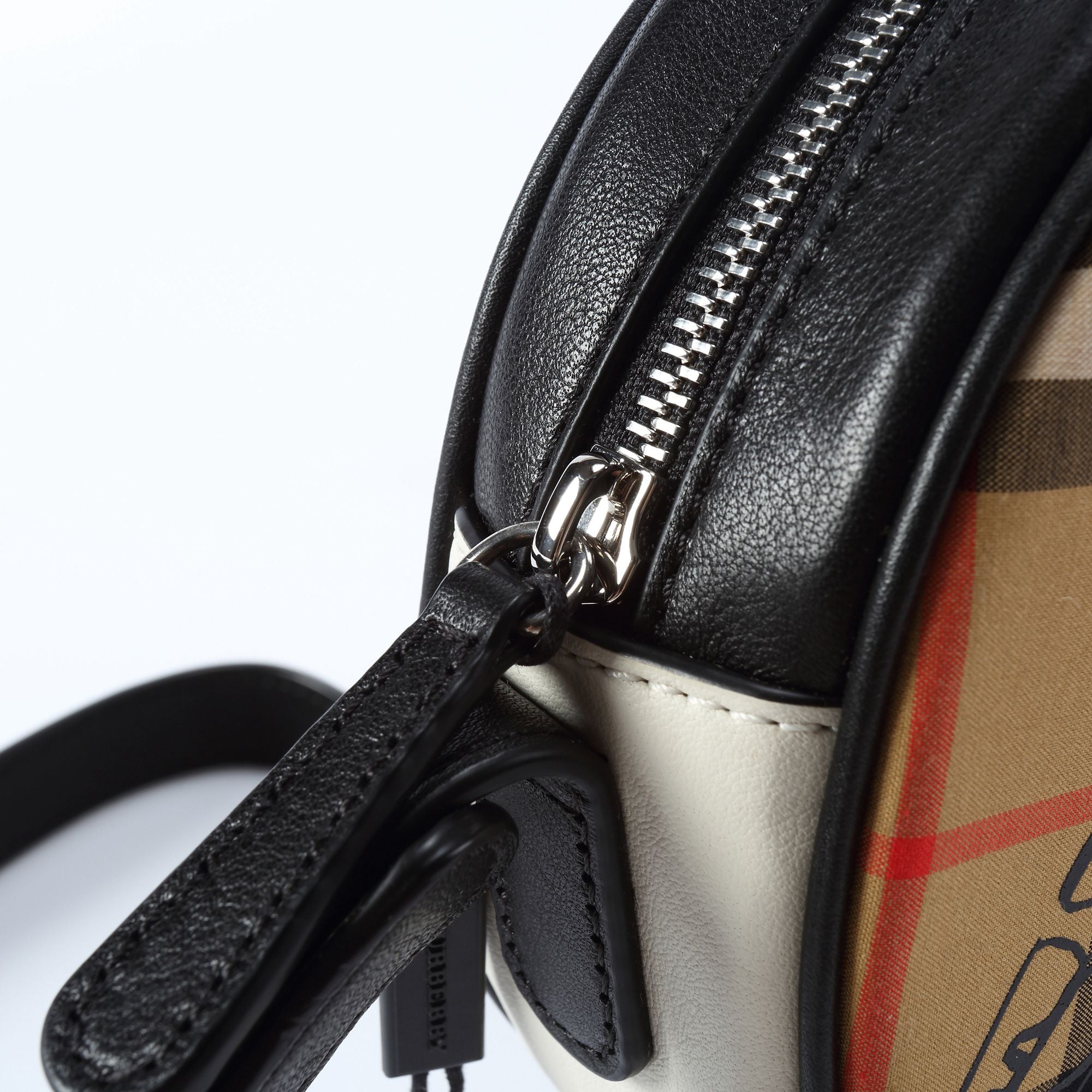 Girls Black & Yellow Check Bag