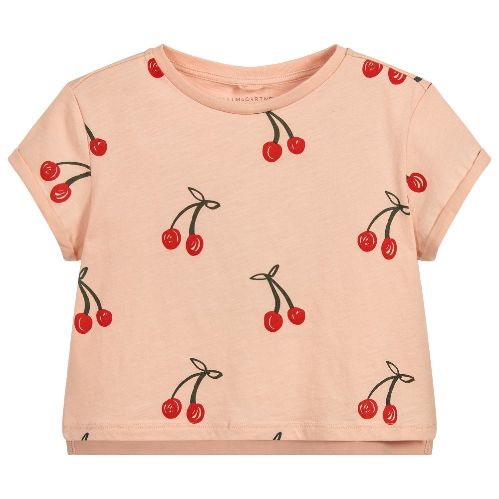 Girls Pink Cherry T-shirt