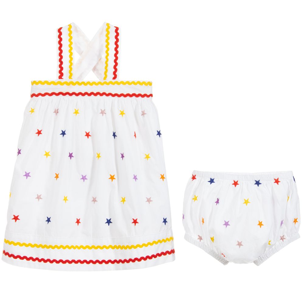Baby Girls White Star Dress