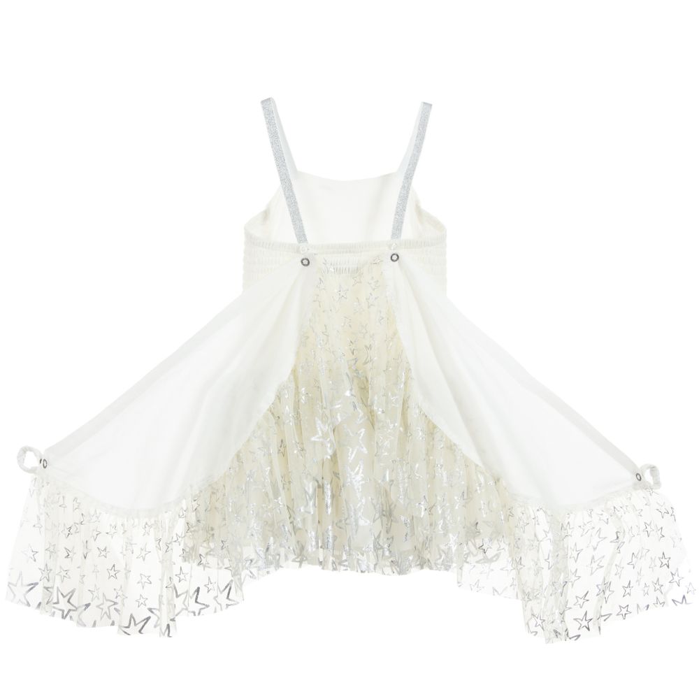 Girls Beige Star Dress
