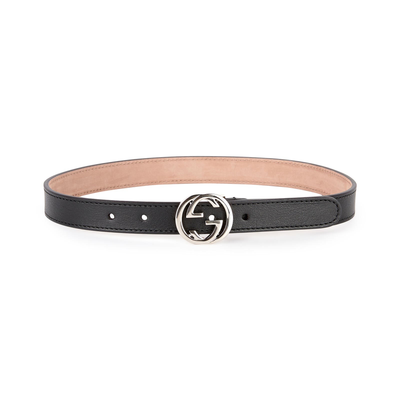 Girls Black "GG" Belt