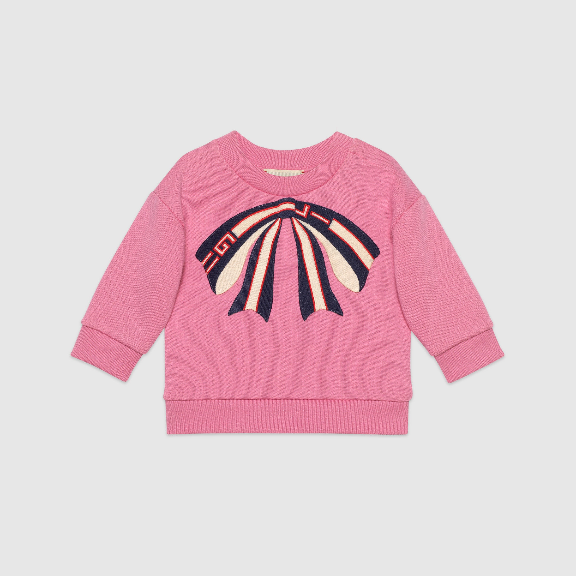 Baby Girls Pink Cotton Sweatshirt