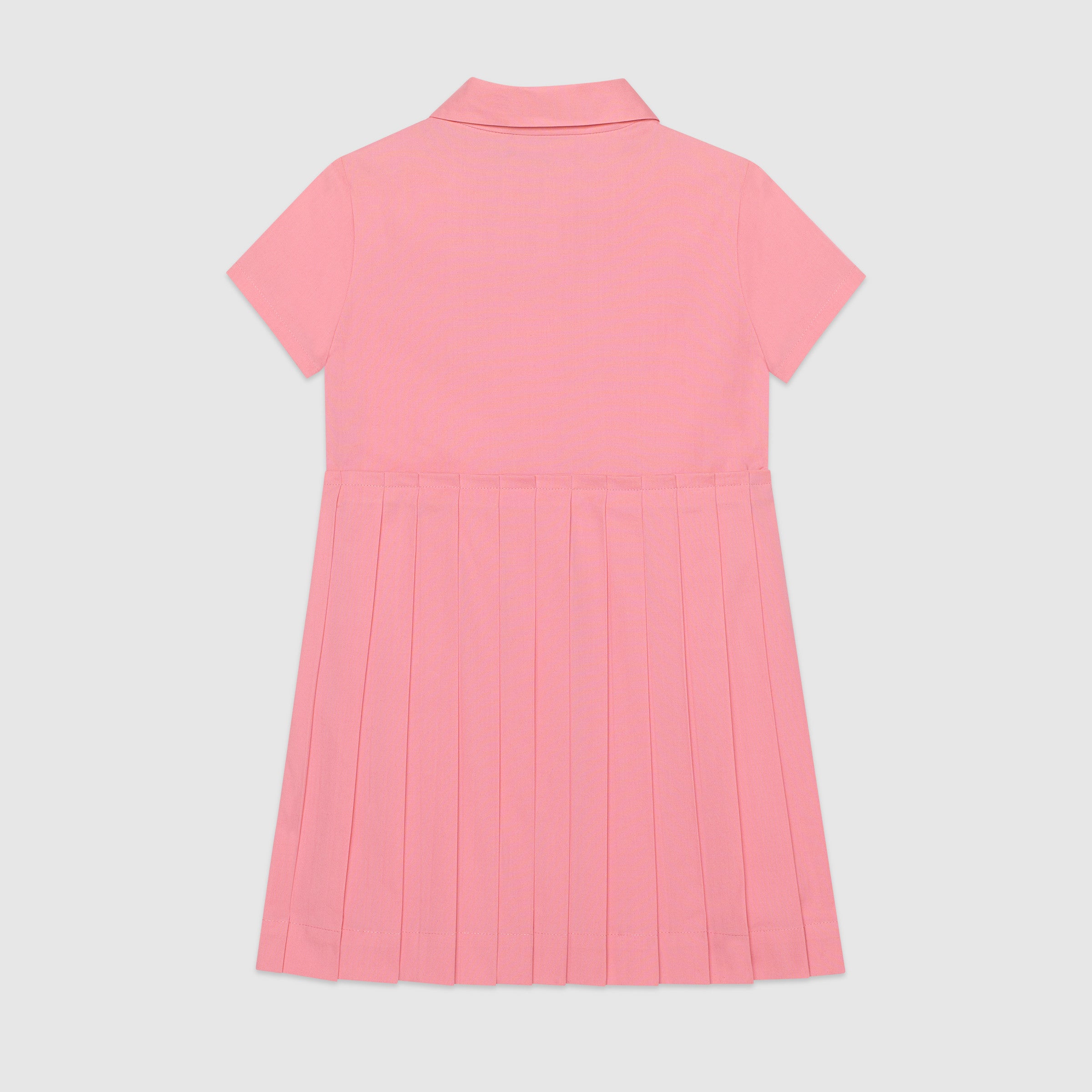 Girls Pink Bowknot Cotton Dress