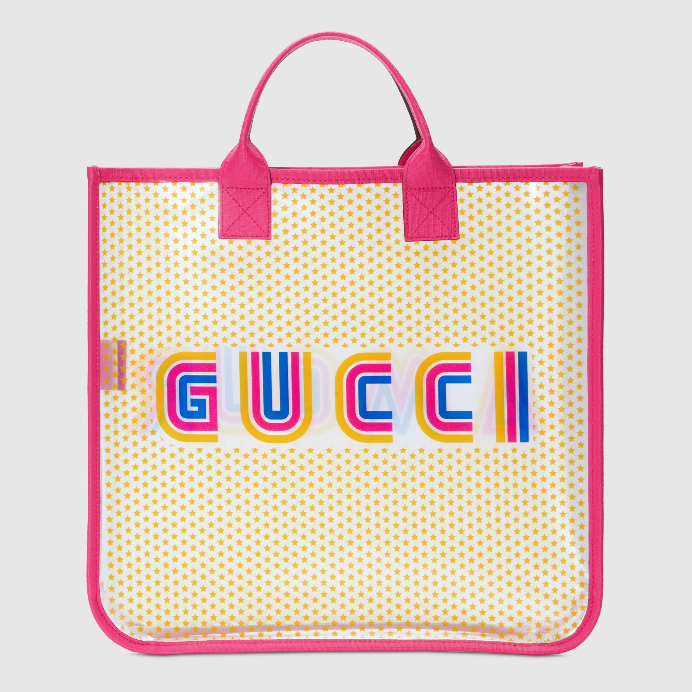 Girls Pink & Yellow Stars Handbag