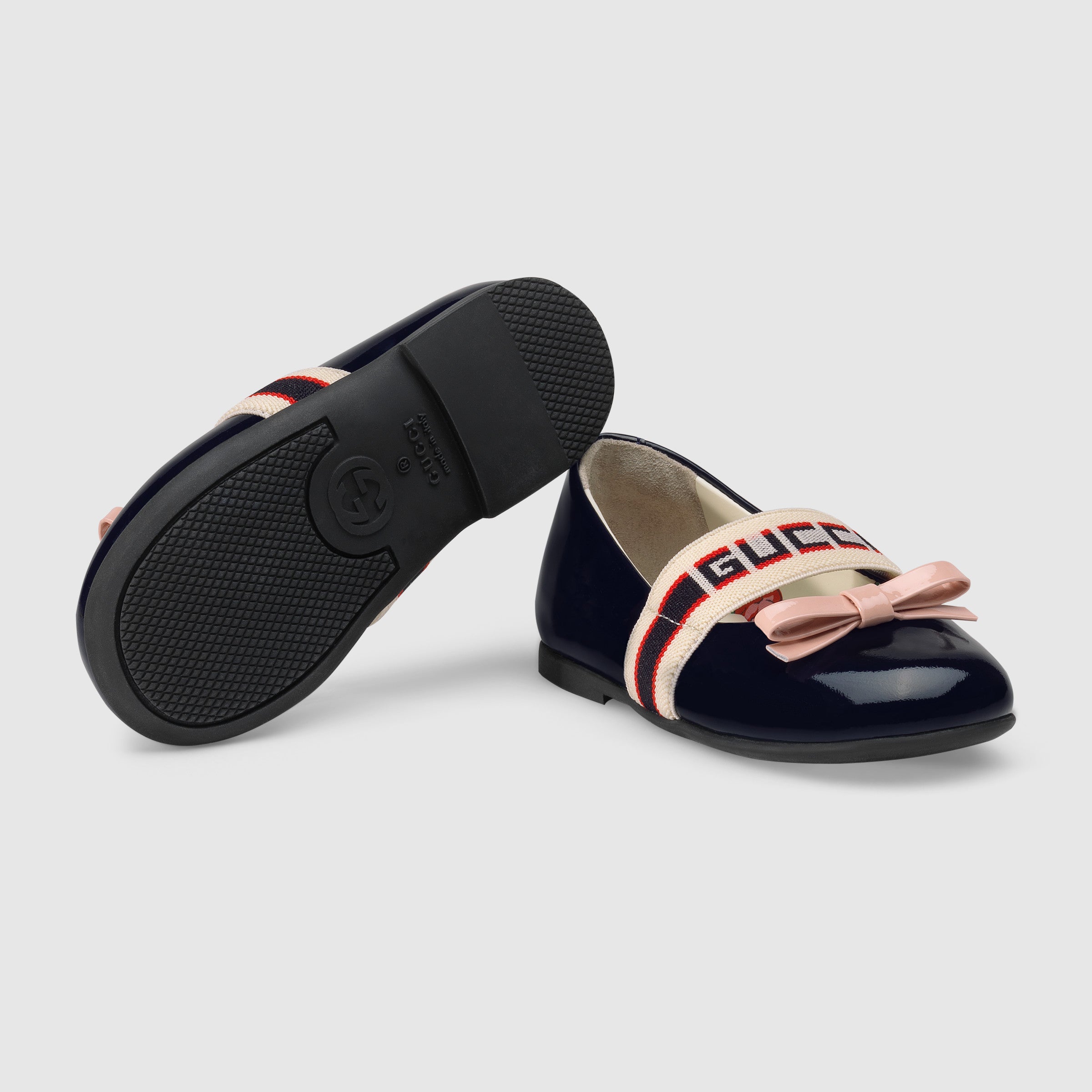 Baby Girls Black Logo Shoes