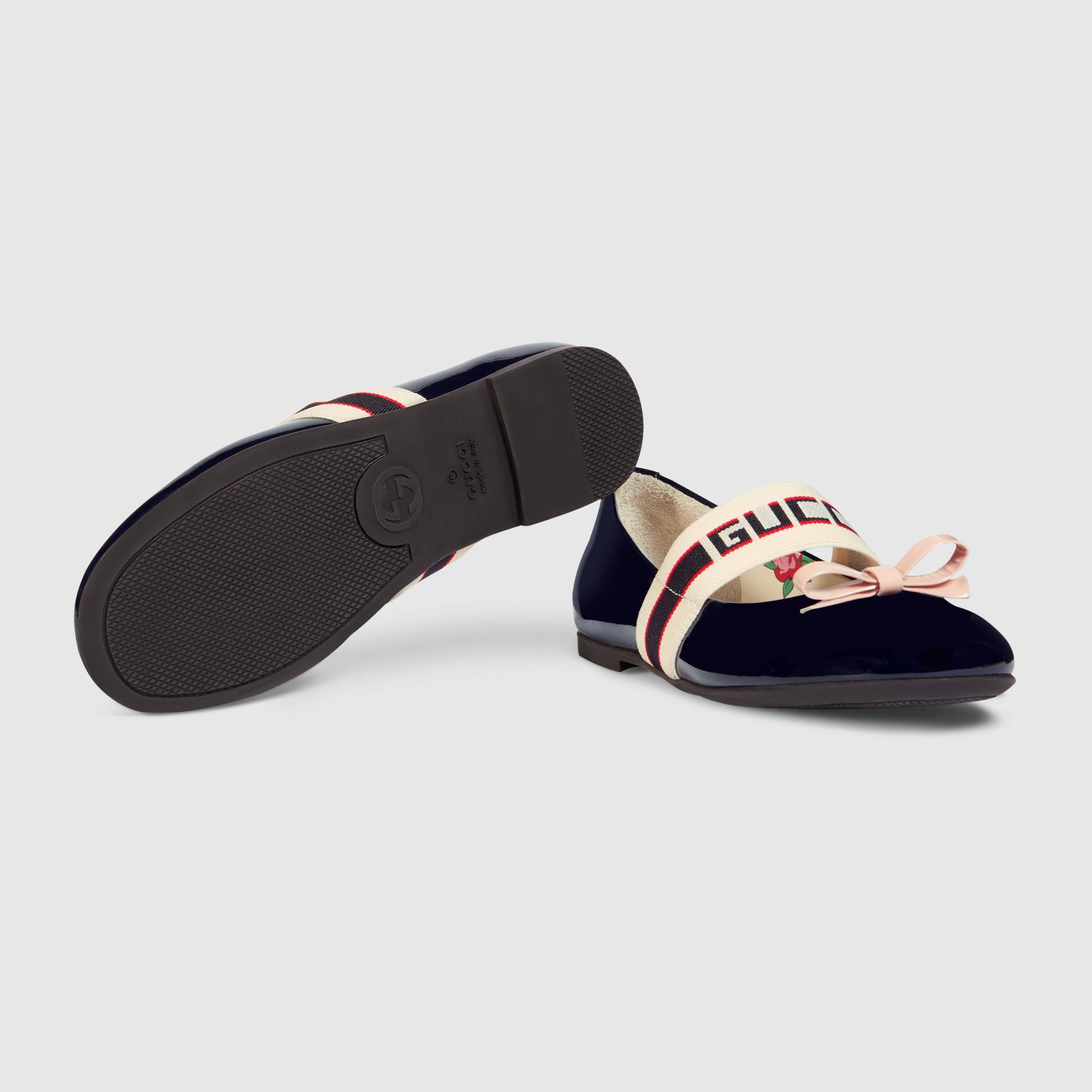 Girls Black Logo Shoes