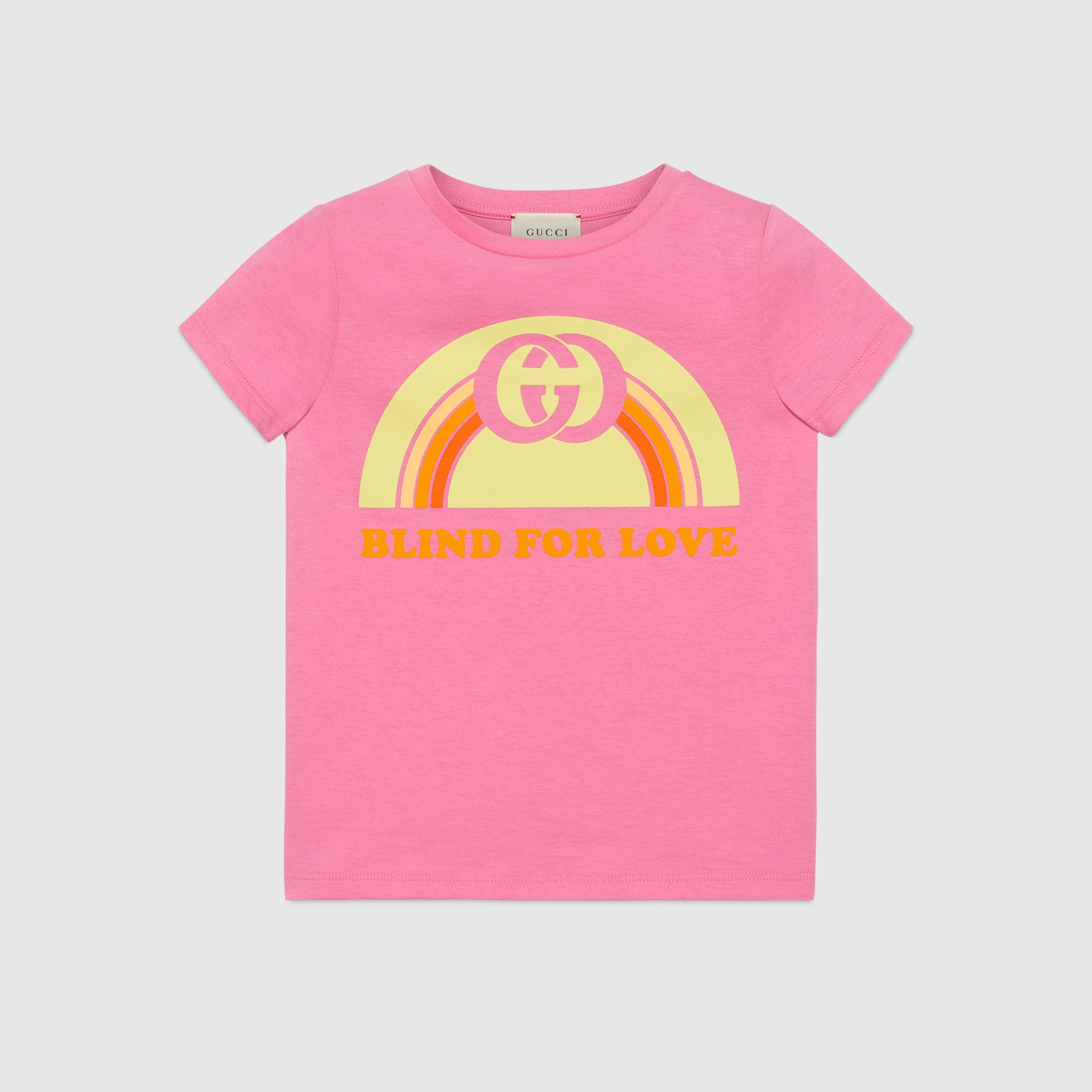 Girls Pink Cotton T-shirt